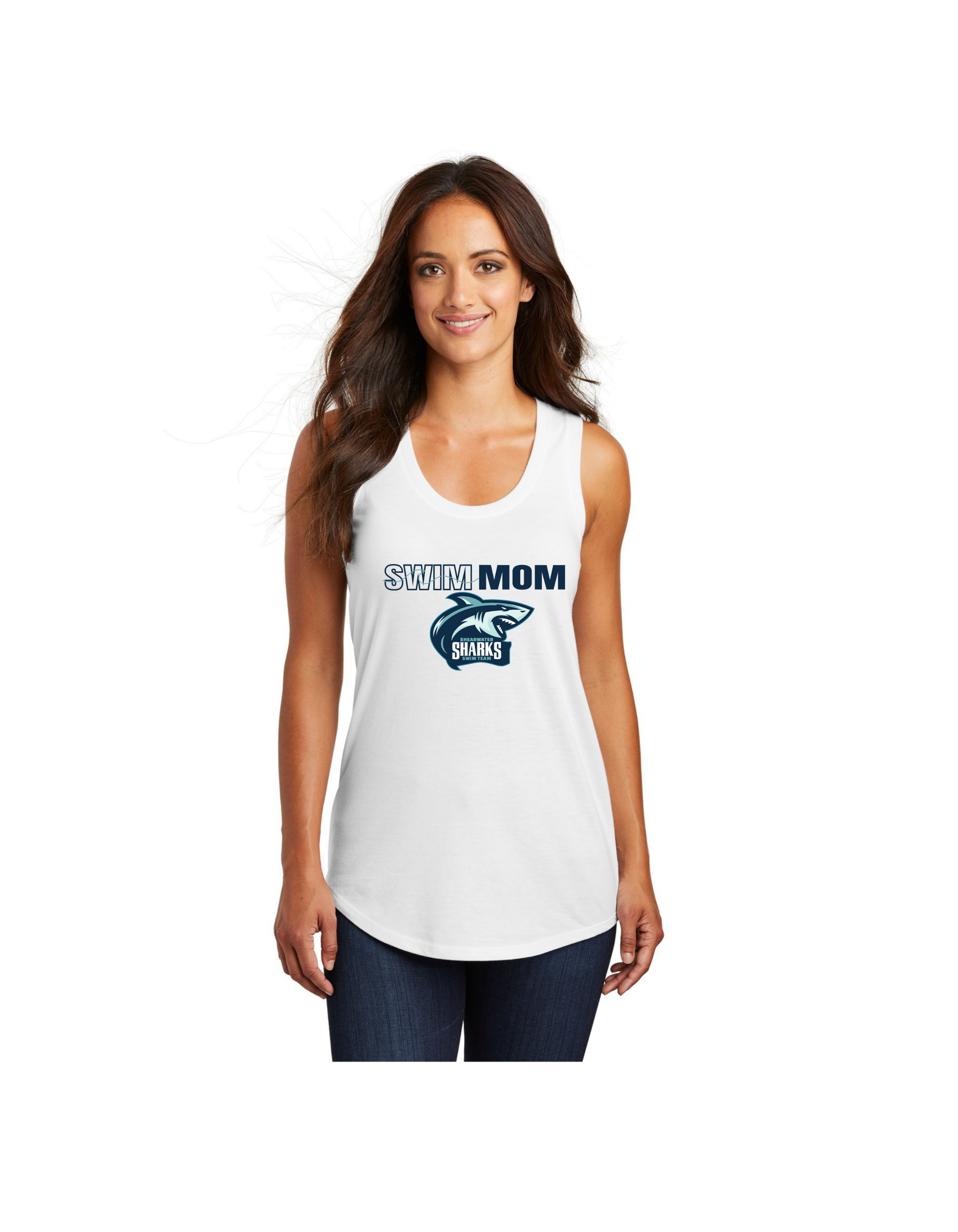 Swim Mom TriBlend Racerback Tank - Womens