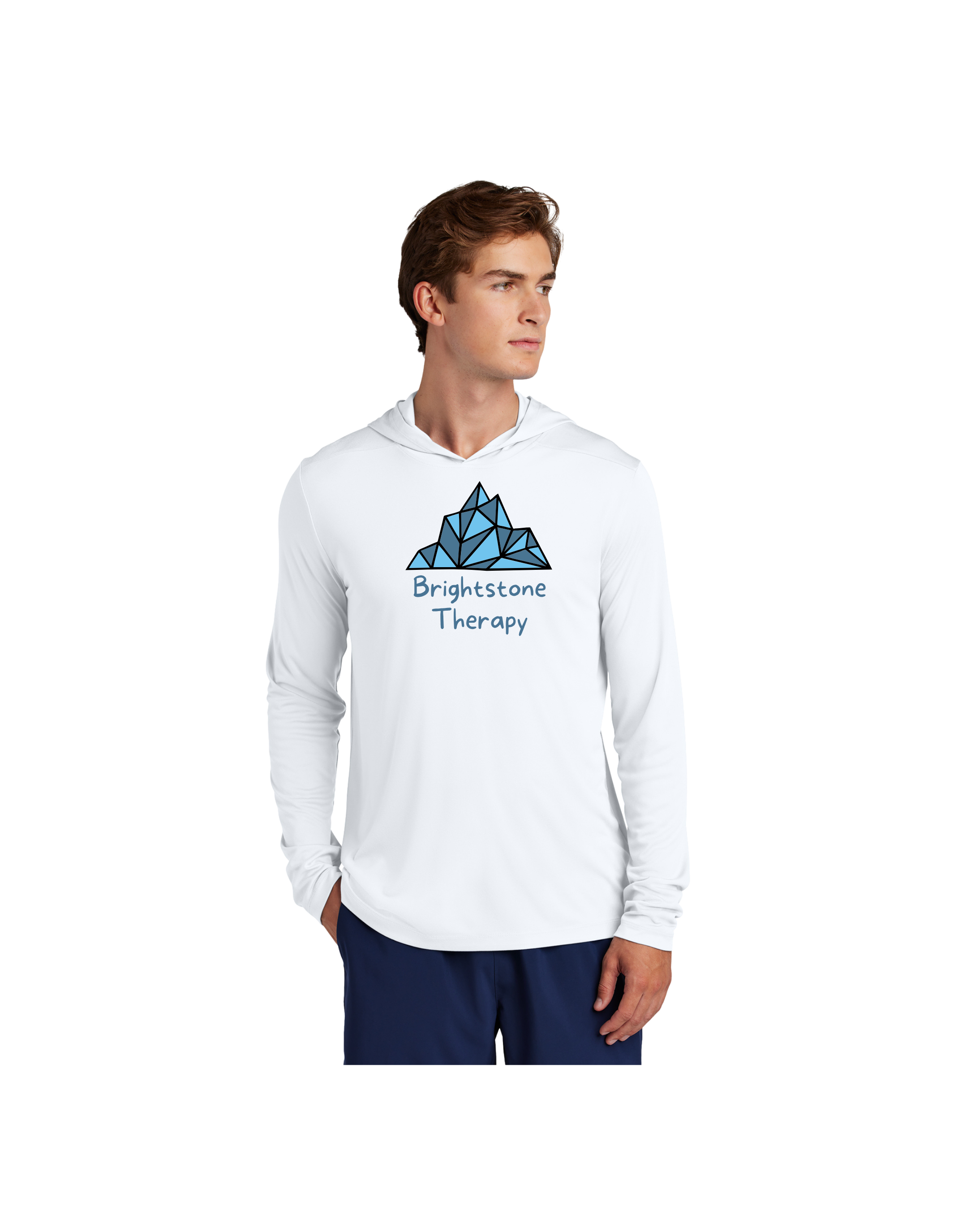 Brightstone Logo Moisture Wick Long Sleeve Hoodie