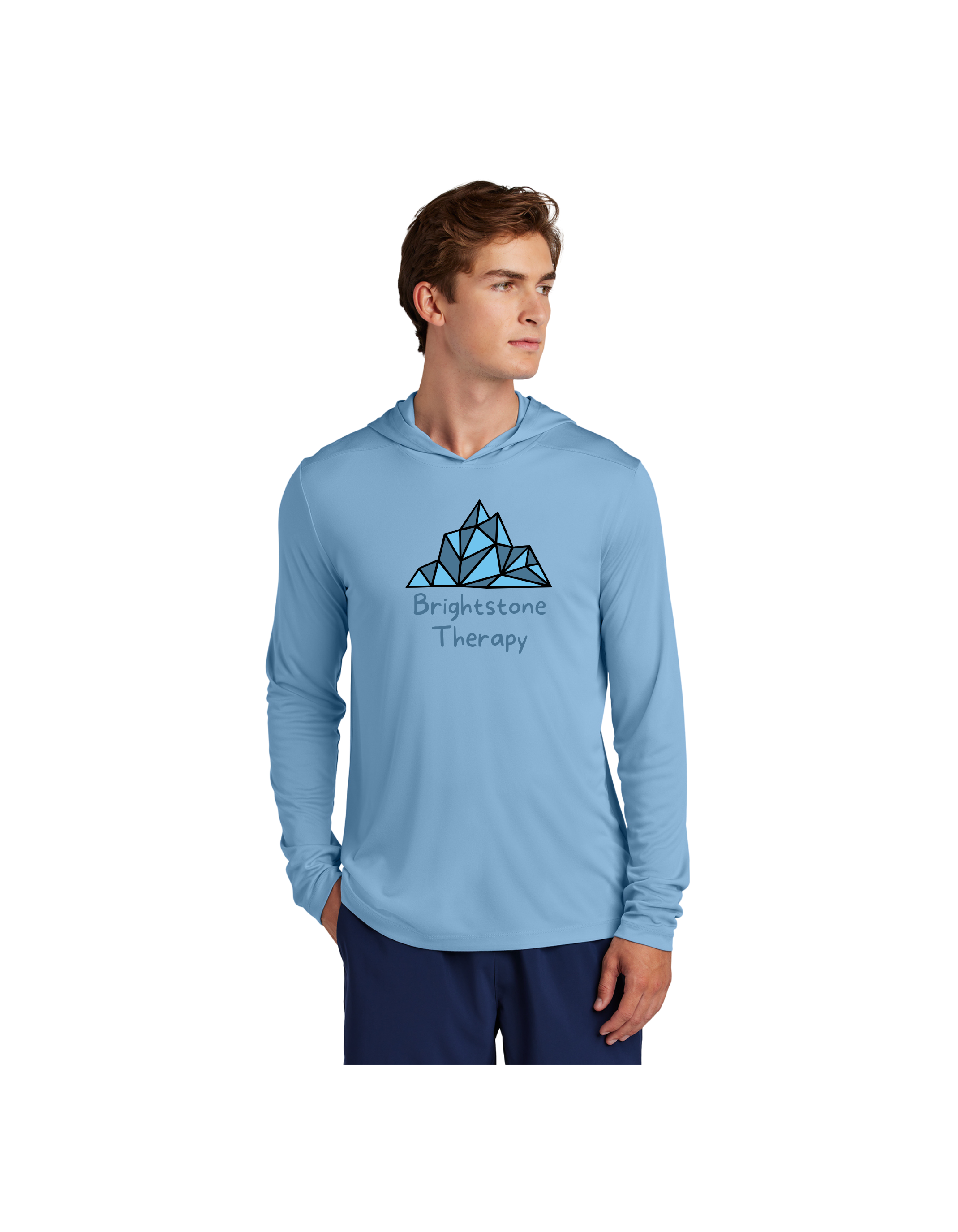 Brightstone Logo Moisture Wick Long Sleeve Hoodie