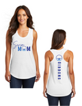Personalized Swim Mom TriBlend Racerback Tank - Womens