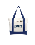 Shearwater Sharks Wordmark Tote Bag