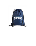 Shearwater Sharks Wordmark Drawstring Bag