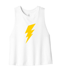 Power Up ⚡ Lightning Bolt Cropped Racerback Tank