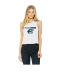 Swim Mom Cropped Racerback Tanks - Womens