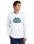 SW Sharks OG Design Moisture Wick Long Sleeve Hoodie - Unisex