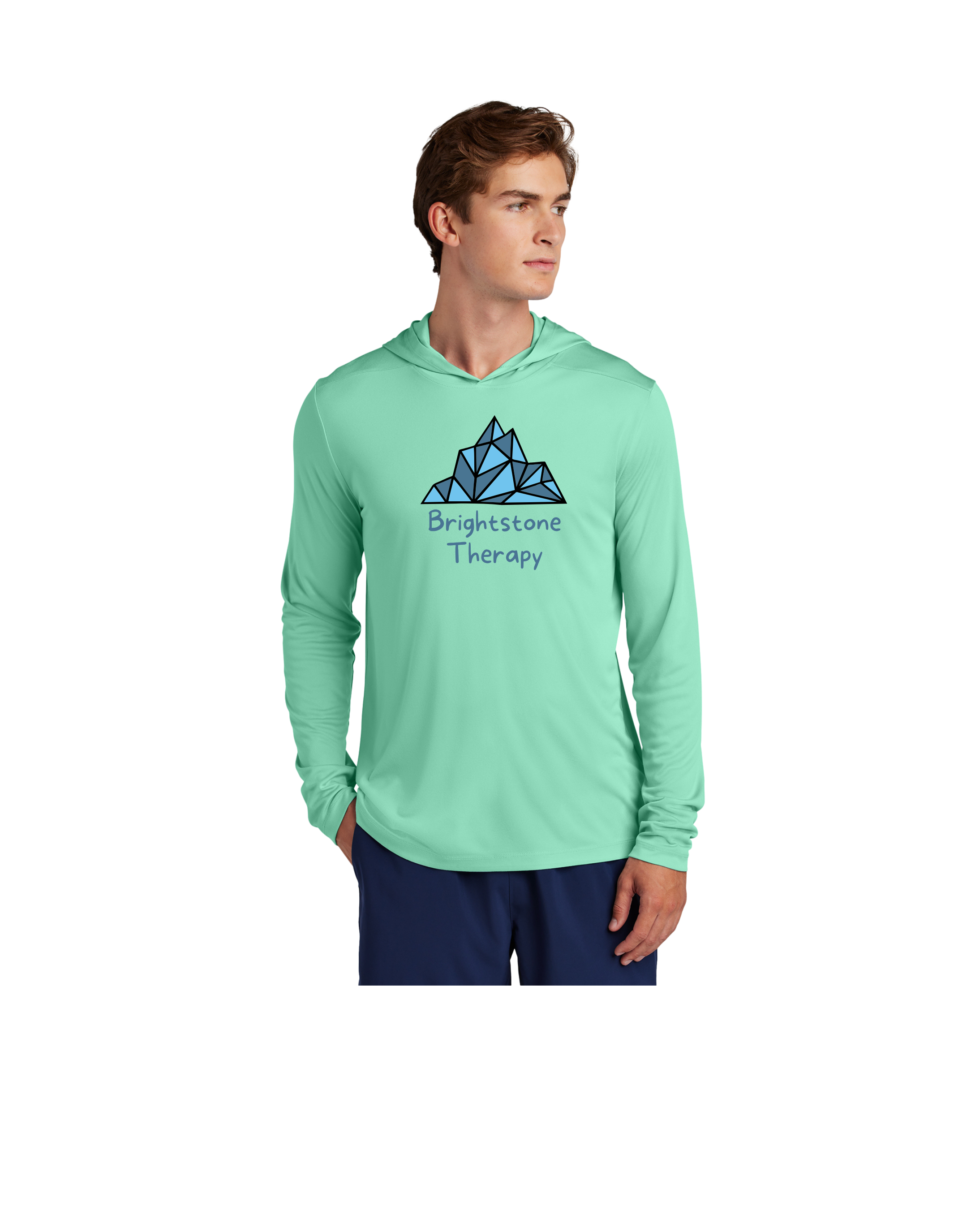 Brightstone Logo Moisture Wick Long Sleeve Hoodie