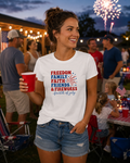 Freedom, Family, Faith, Friends & Fireworks