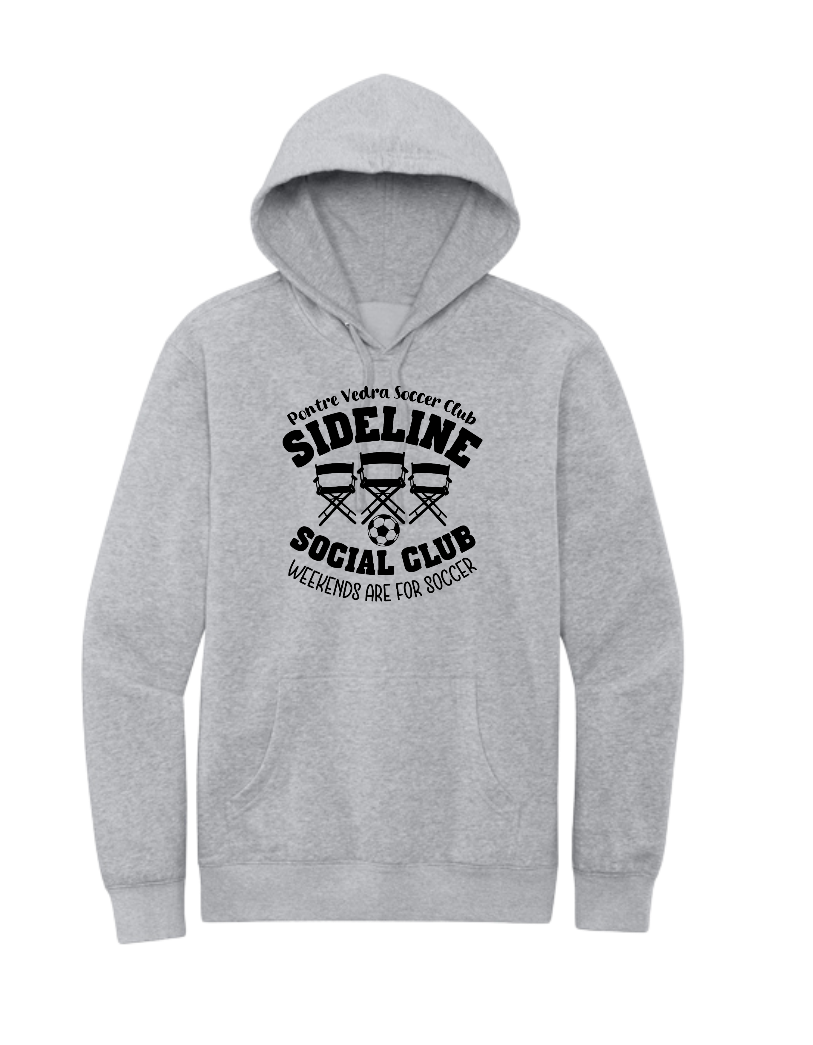 District Fleece Unisex Hoodie - LIght Heather Grey