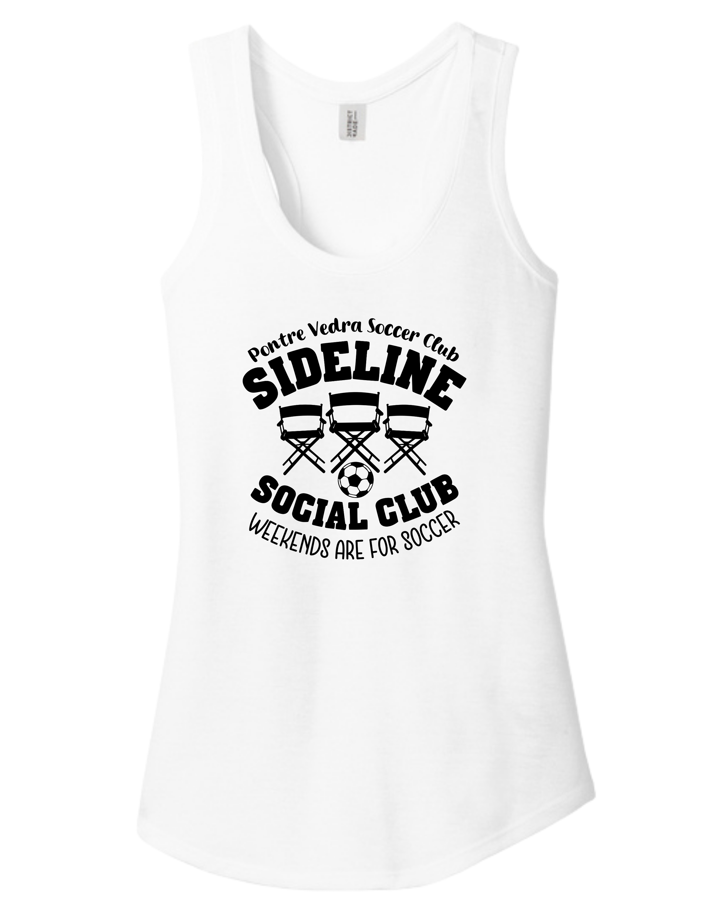 District TriBlend Racerback Tank - White