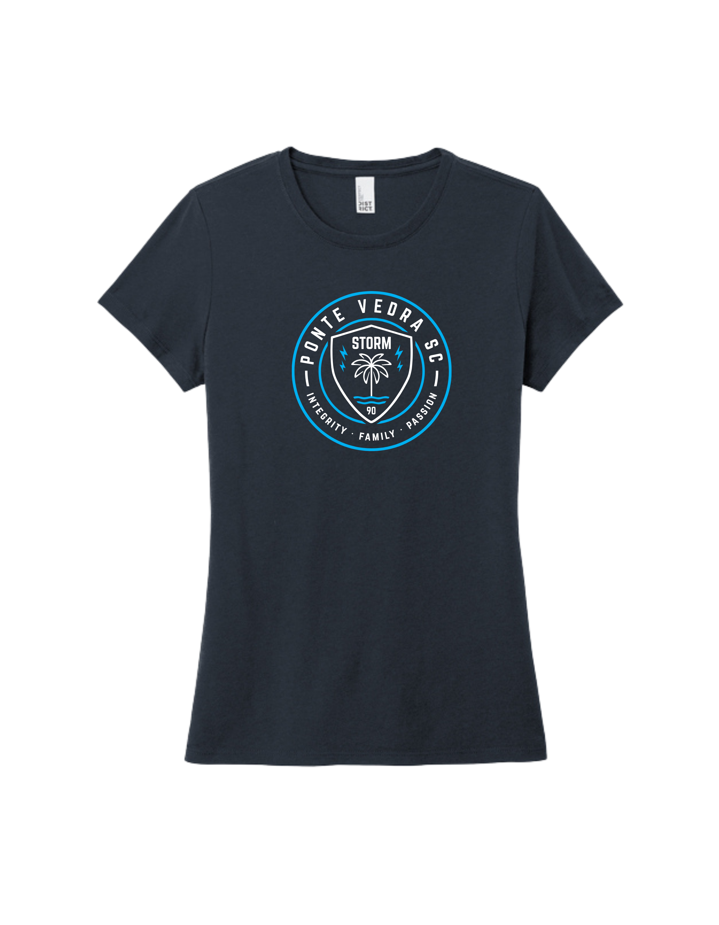 District TriBlend Womens Tee - New Navy