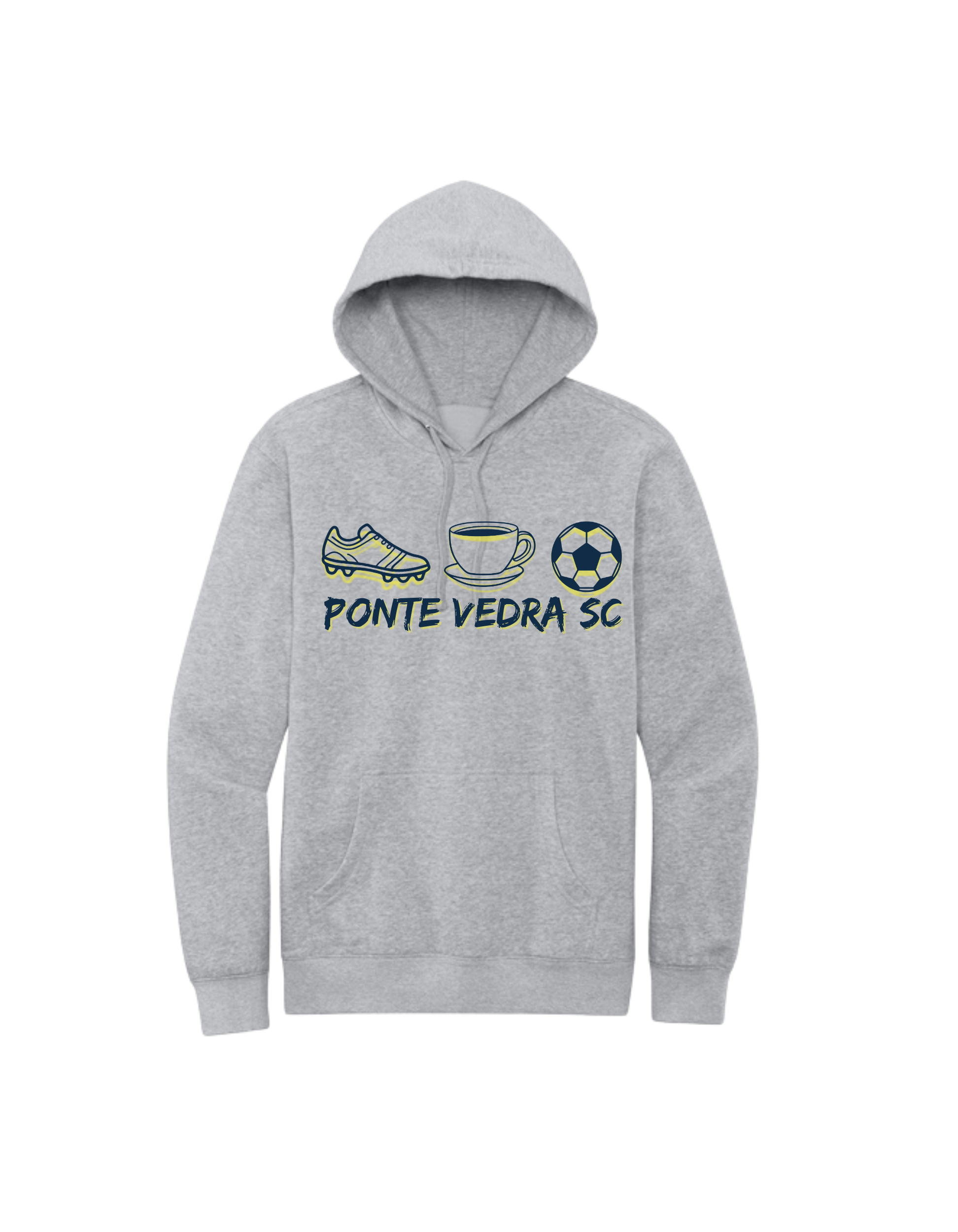 District Fleece Unisex Hoodie - LIght Heather Grey
