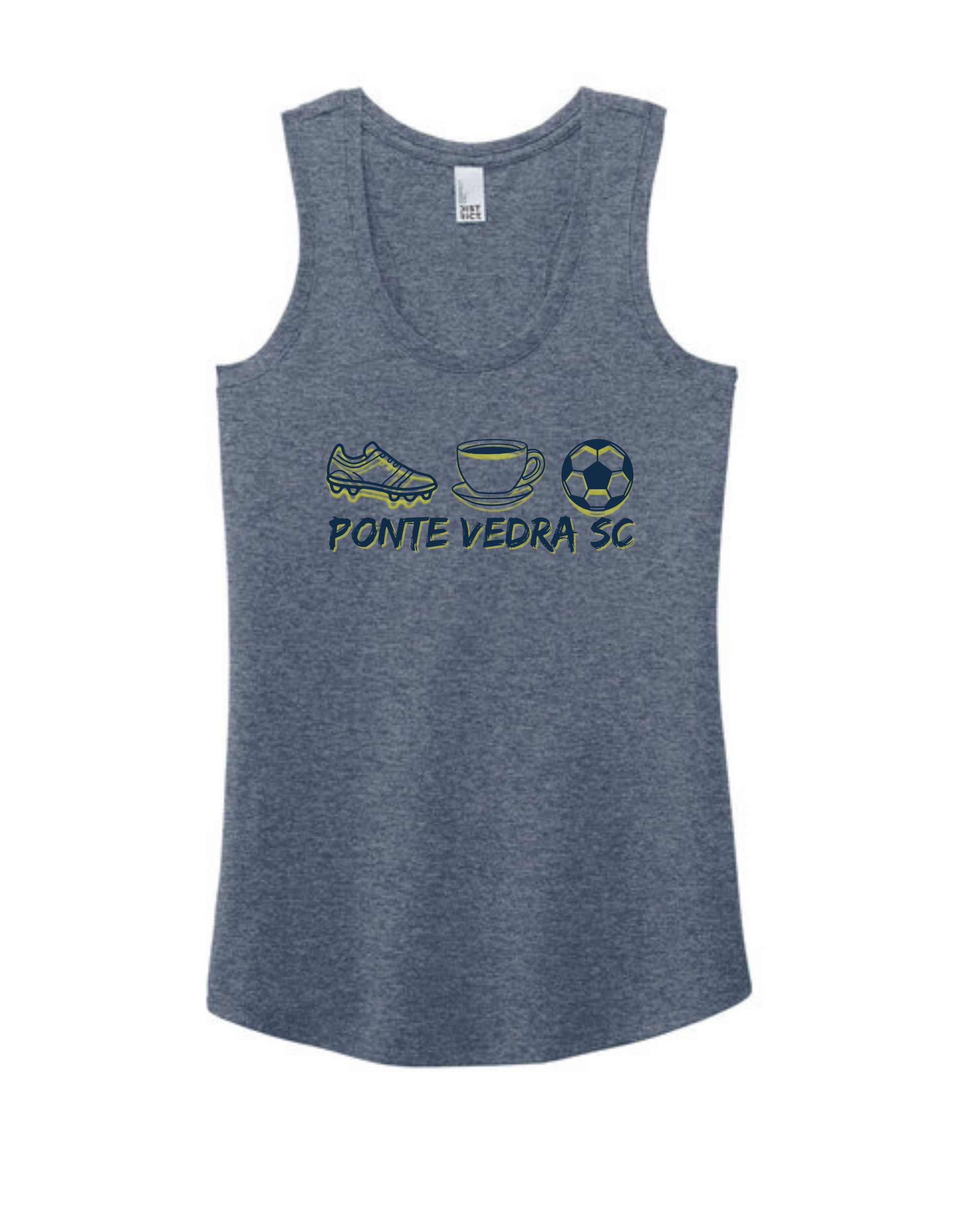District TriBlend Racerback Tank - Navy Frost
