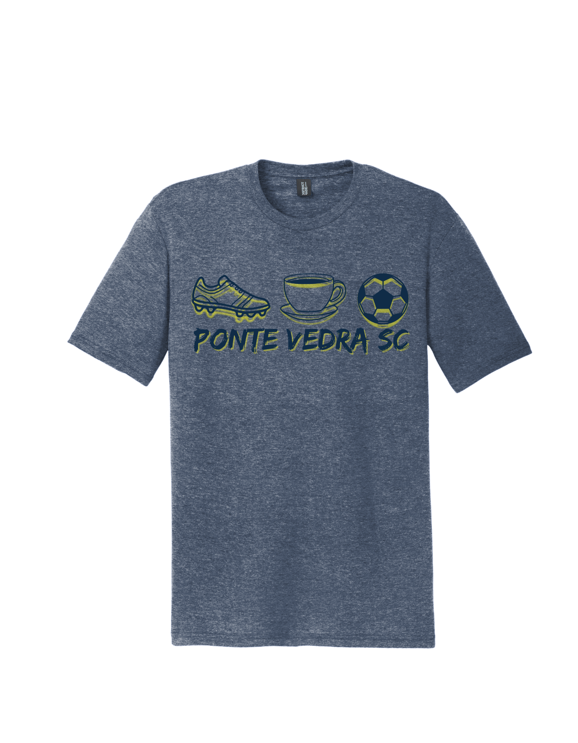 District TriBlend Unisex Tee - Navy Frost