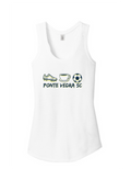 District TriBlend Racerback Tank - White