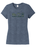 District TriBlend Womens Tee - Navy Frost