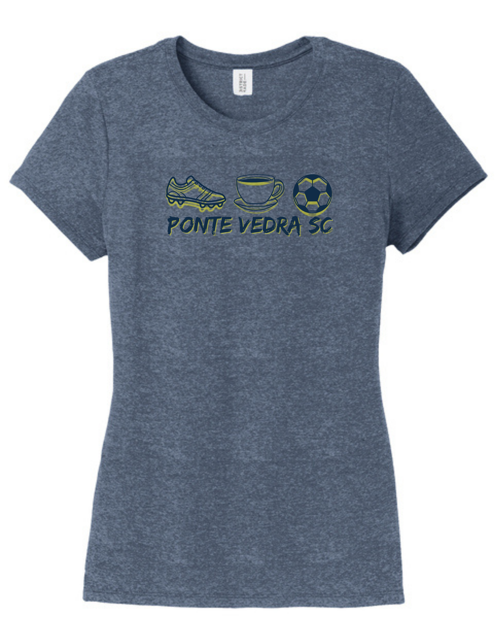 District TriBlend Womens Tee - Navy Frost