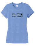 District TriBlend Womens Tee - Maritime Frost