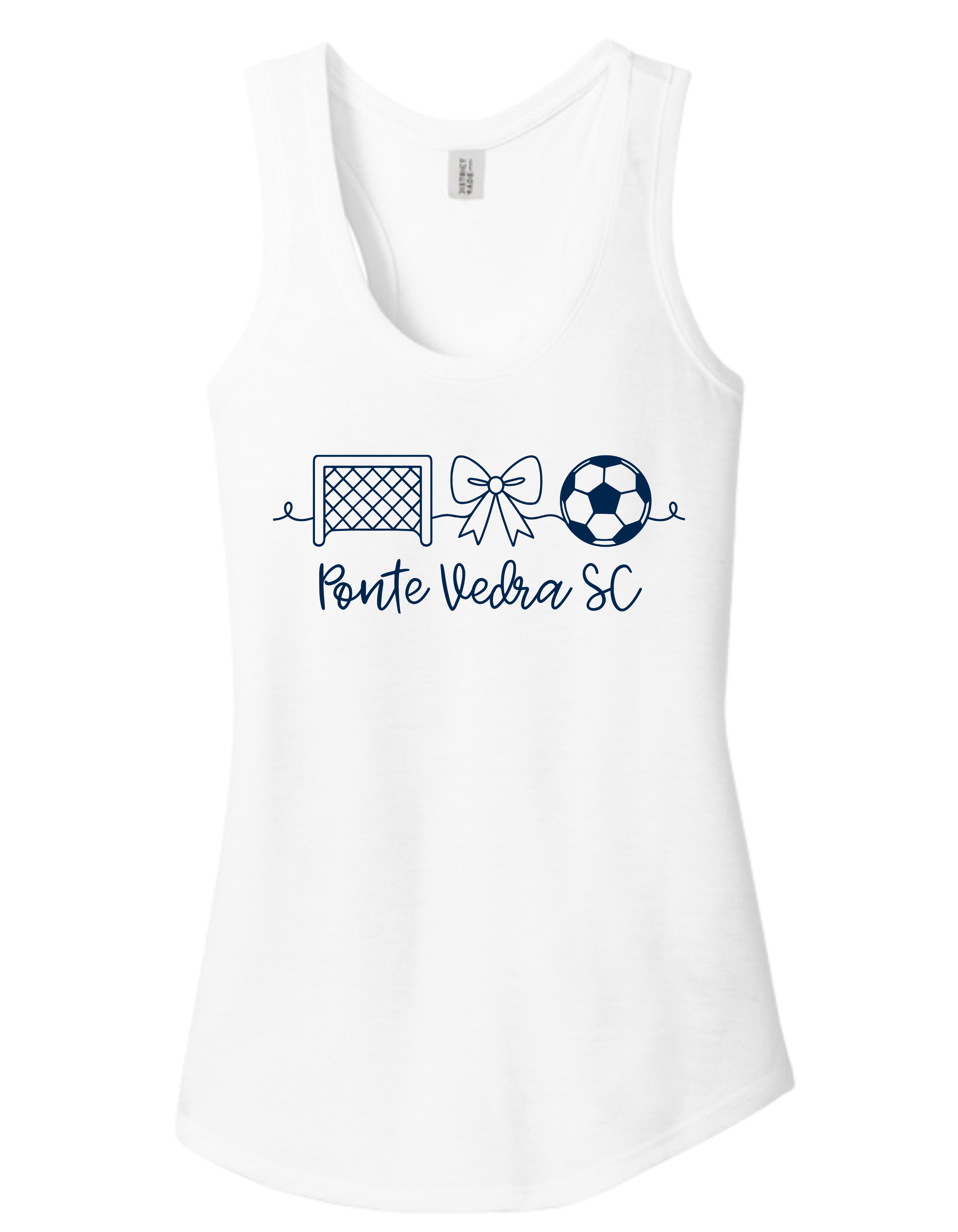 District TriBlend Racerback Tank - White