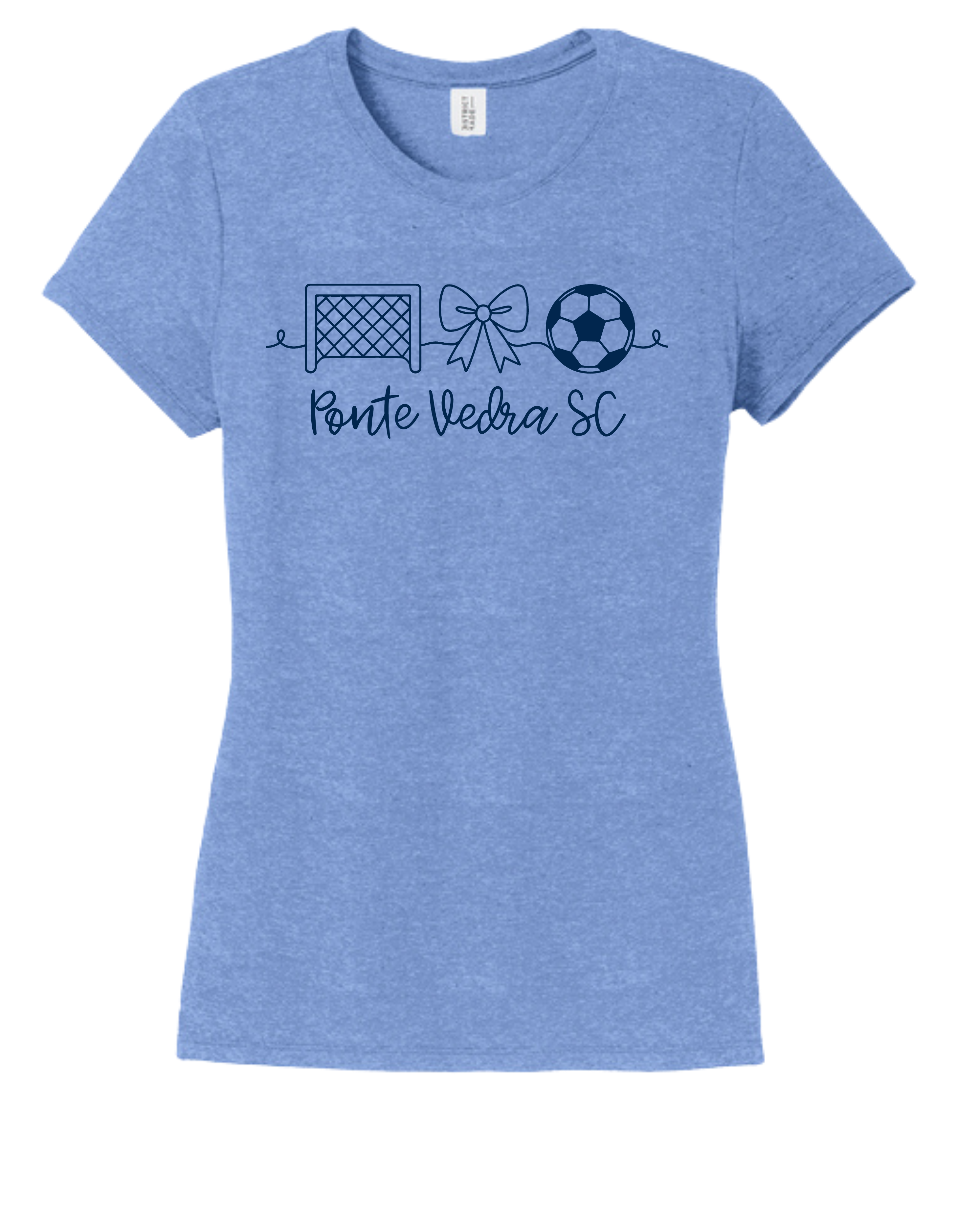 District TriBlend Womens Tee - Maritime Frost