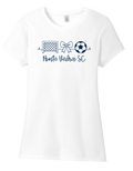District TriBlend Womens Tee - White
