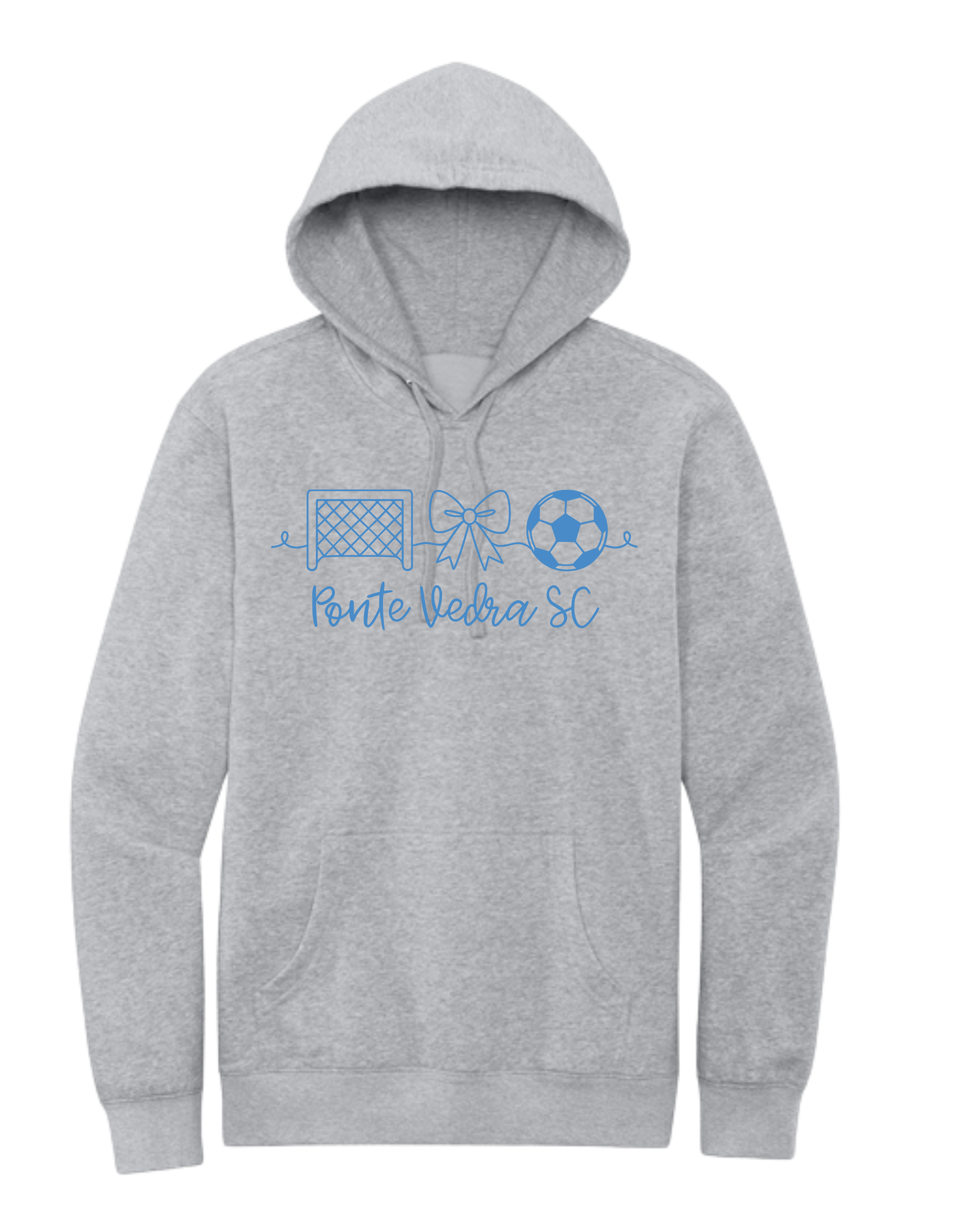 District Fleece Unisex Hoodie - LIght Heather Grey