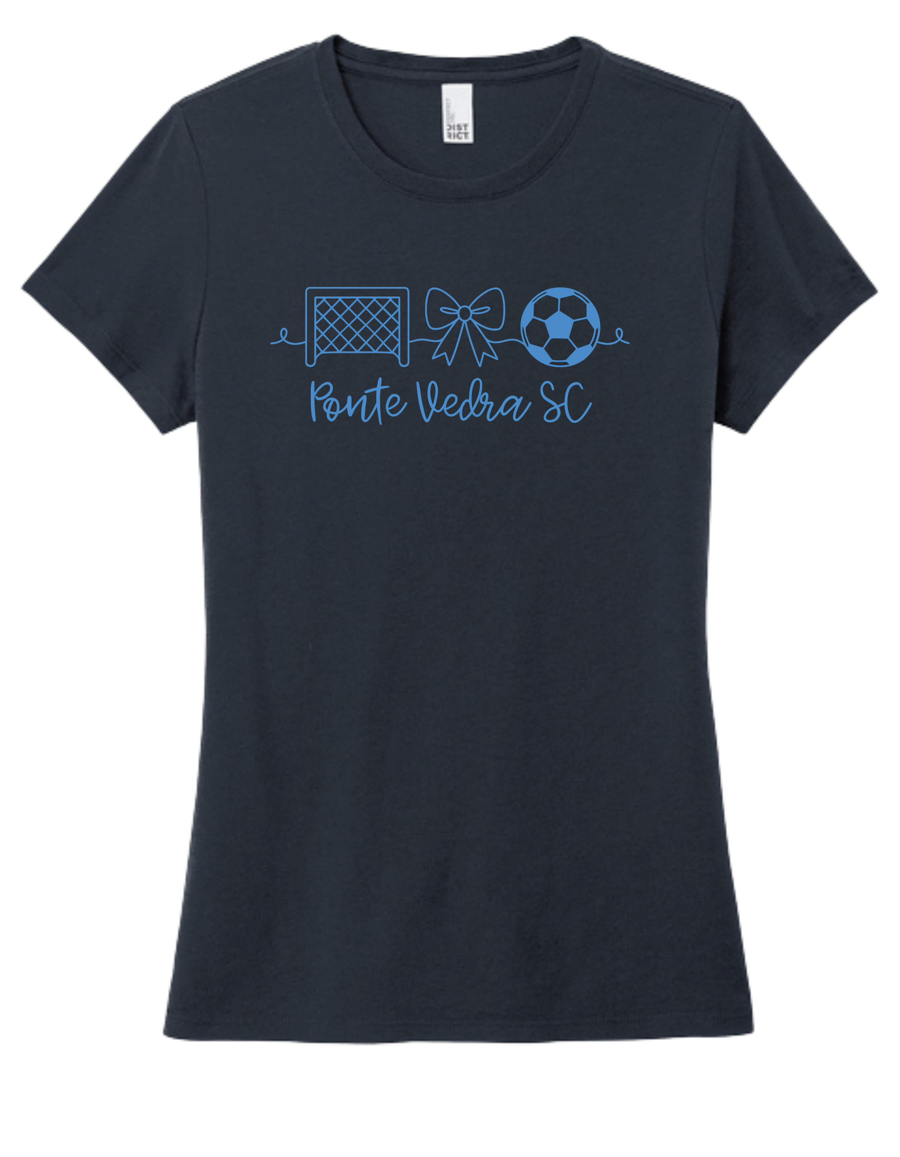 District TriBlend Womens Tee - New Navy
