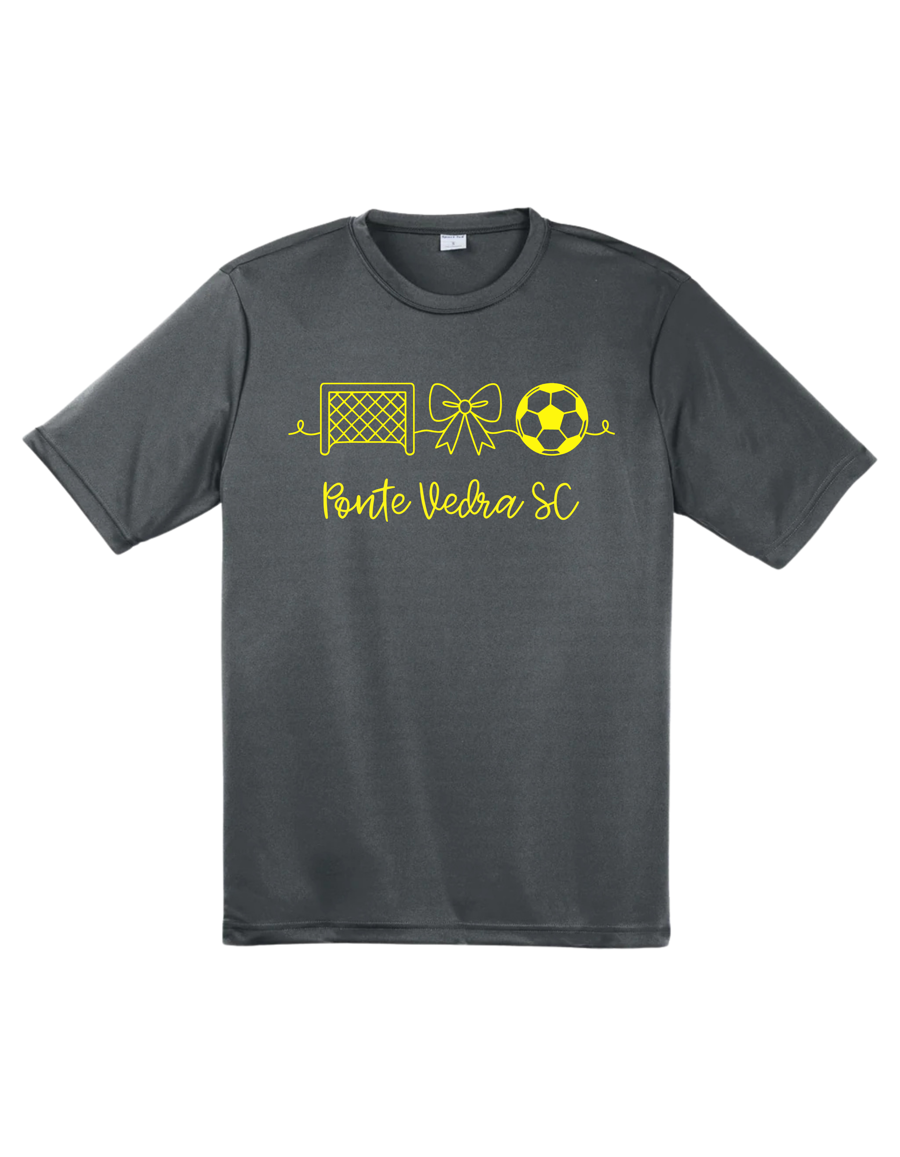 SportTek Moisture Wick Unixex Tee - Iron Grey