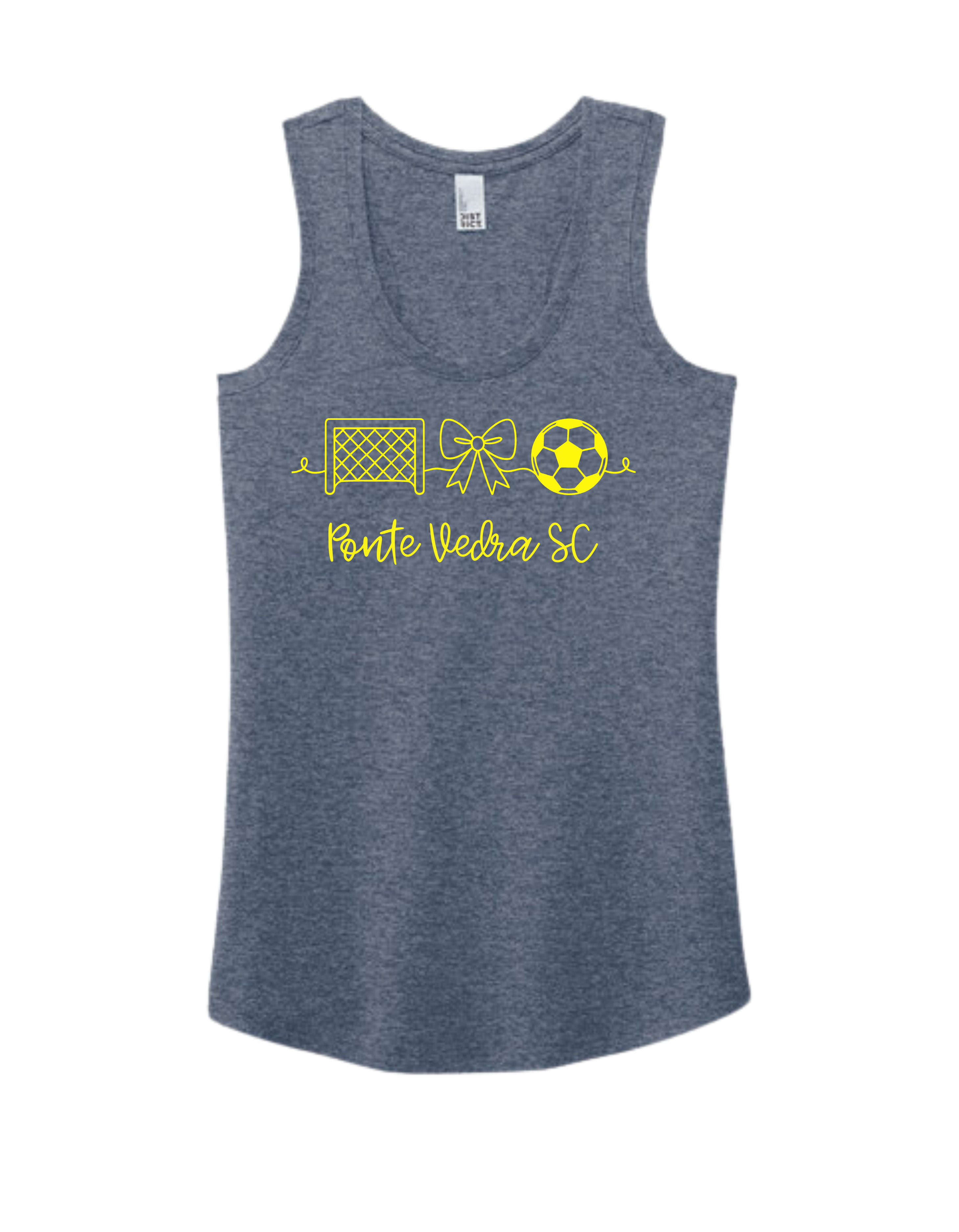 District TriBlend Racerback Tank - Navy Frost