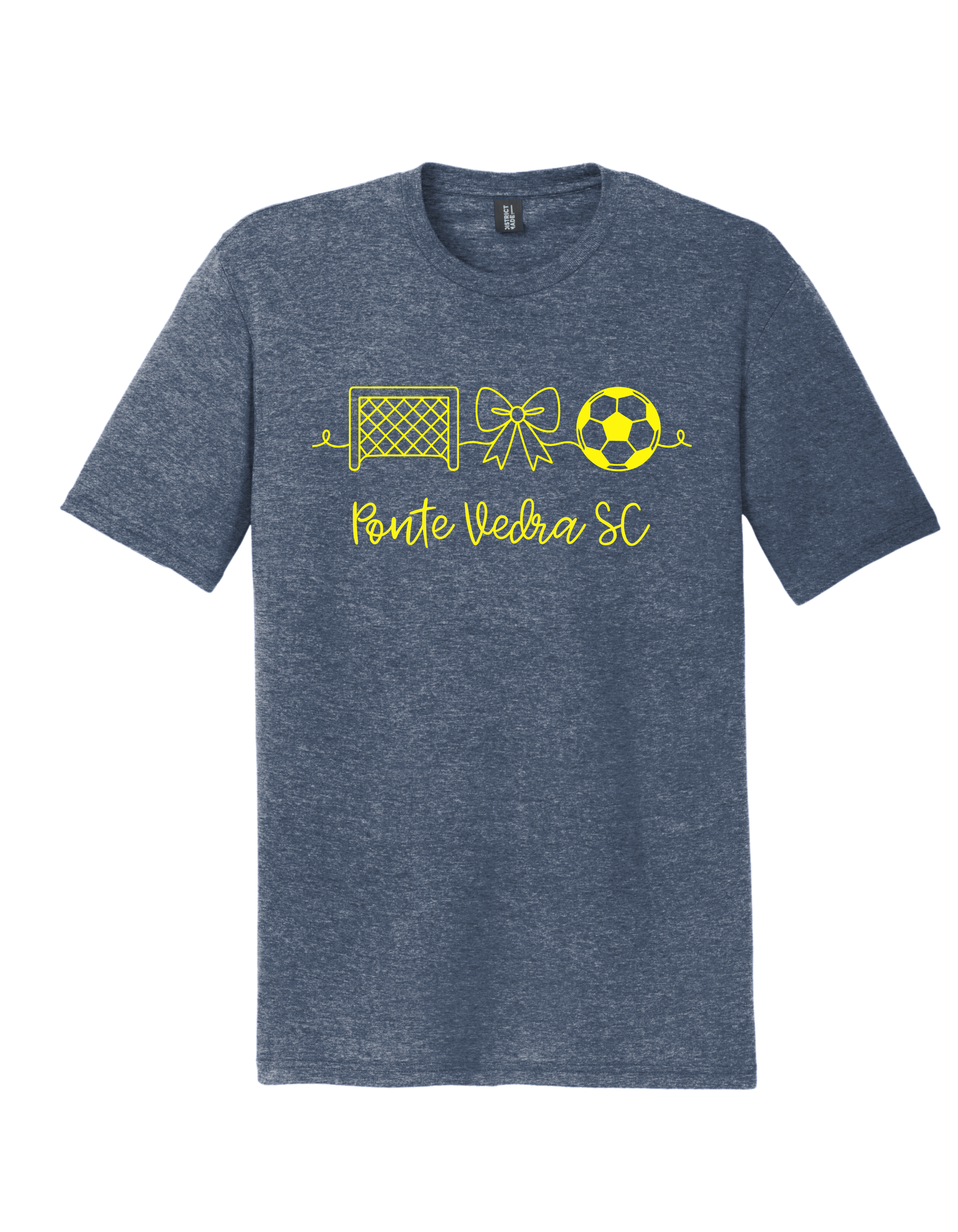 District TriBlend Unisex Tee - Navy Frost