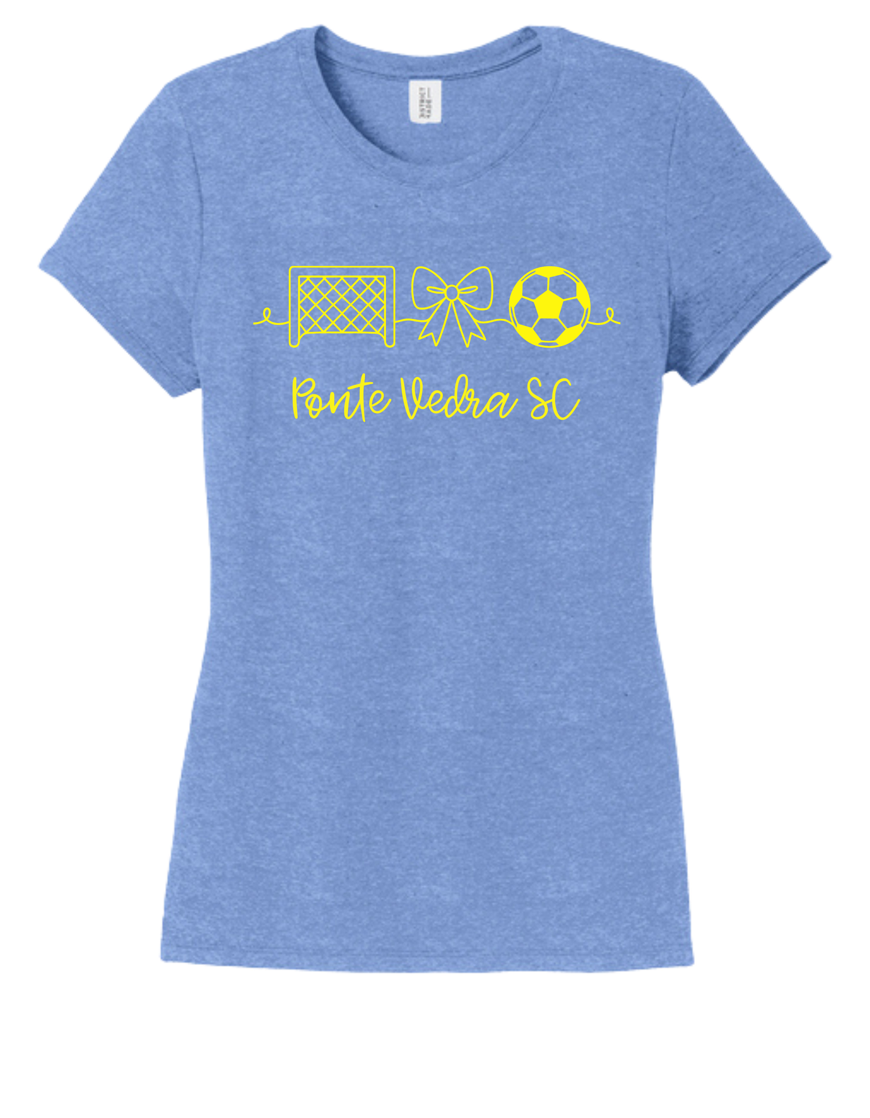 District TriBlend Womens Tee - Maritime Frost