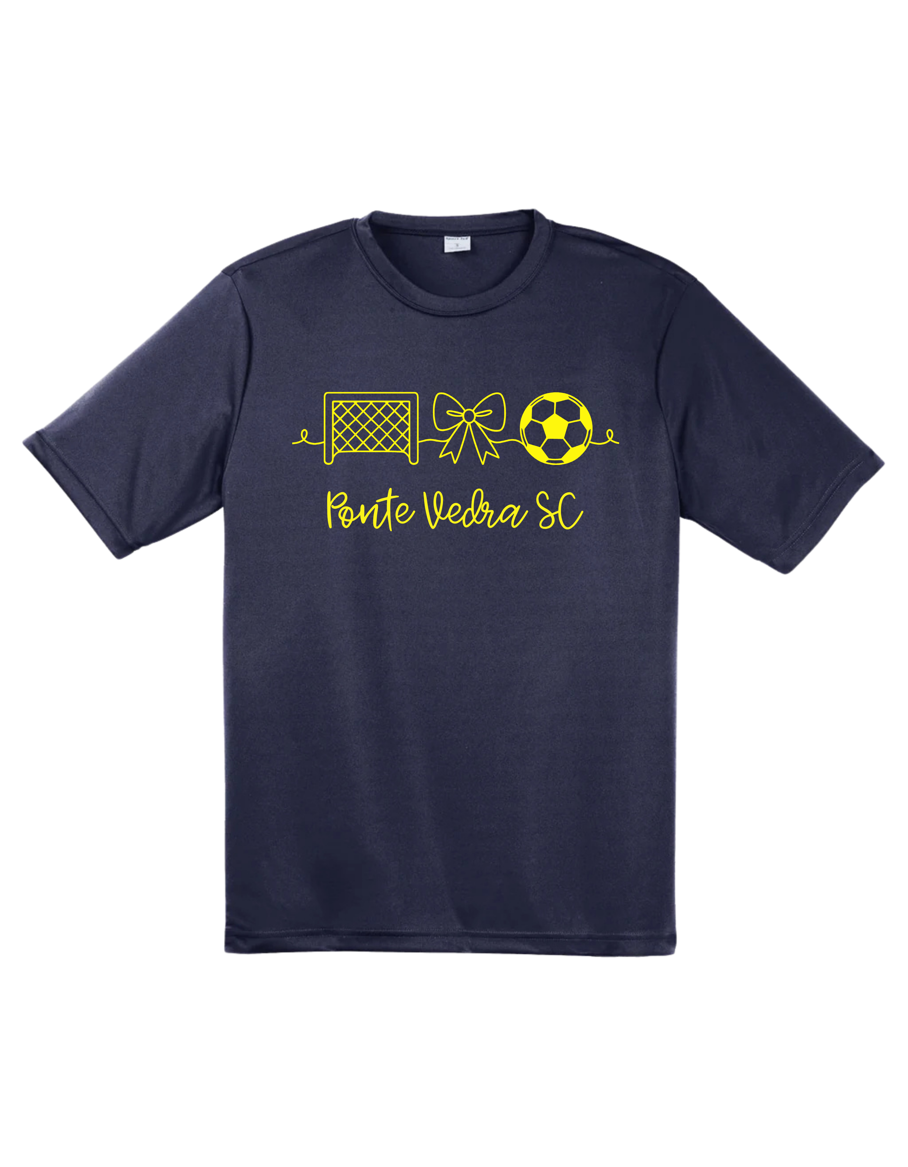 SportTek Moisture Wick Unixex Tee - Navy