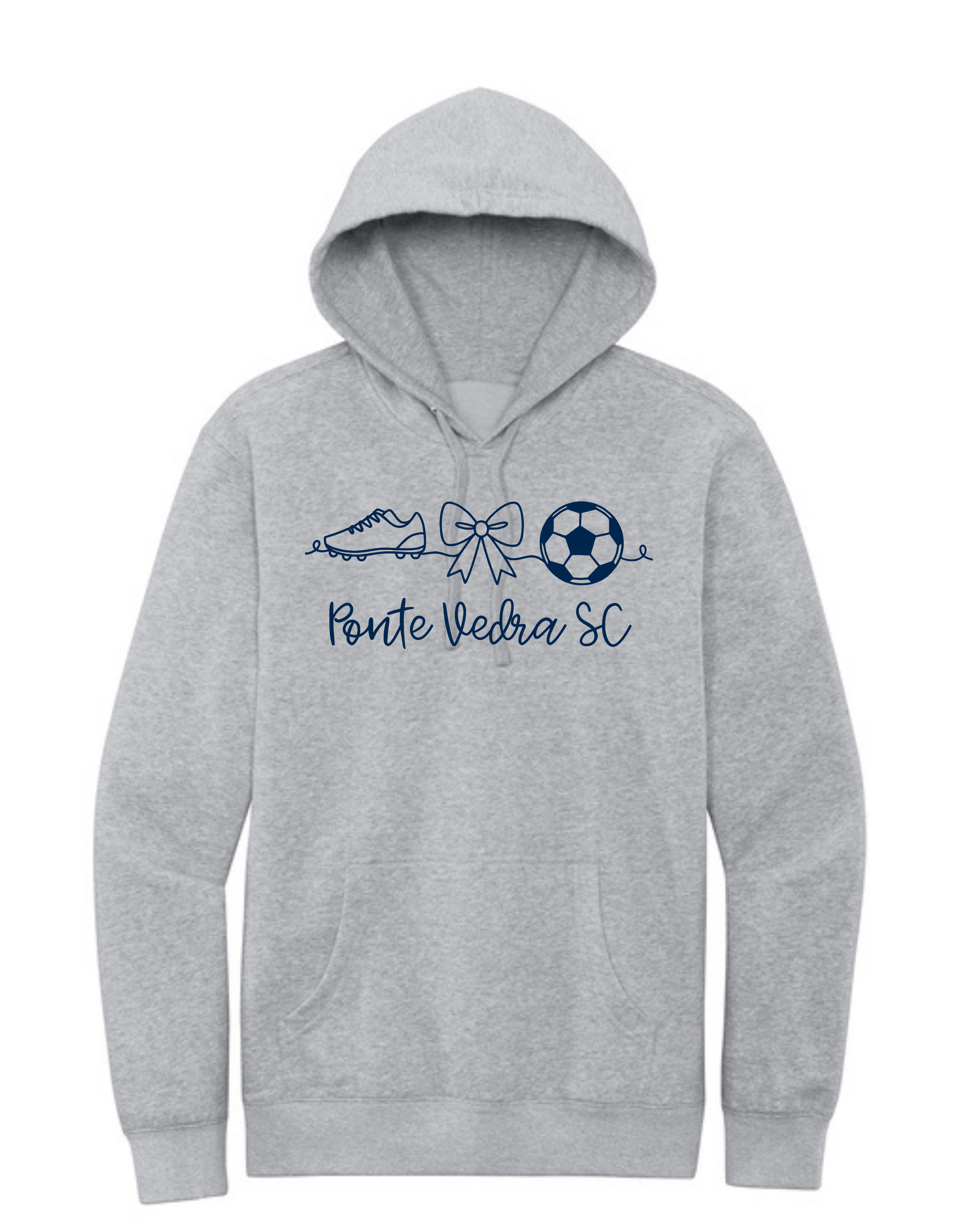 District Fleece Unisex Hoodie - LIght Heather Grey