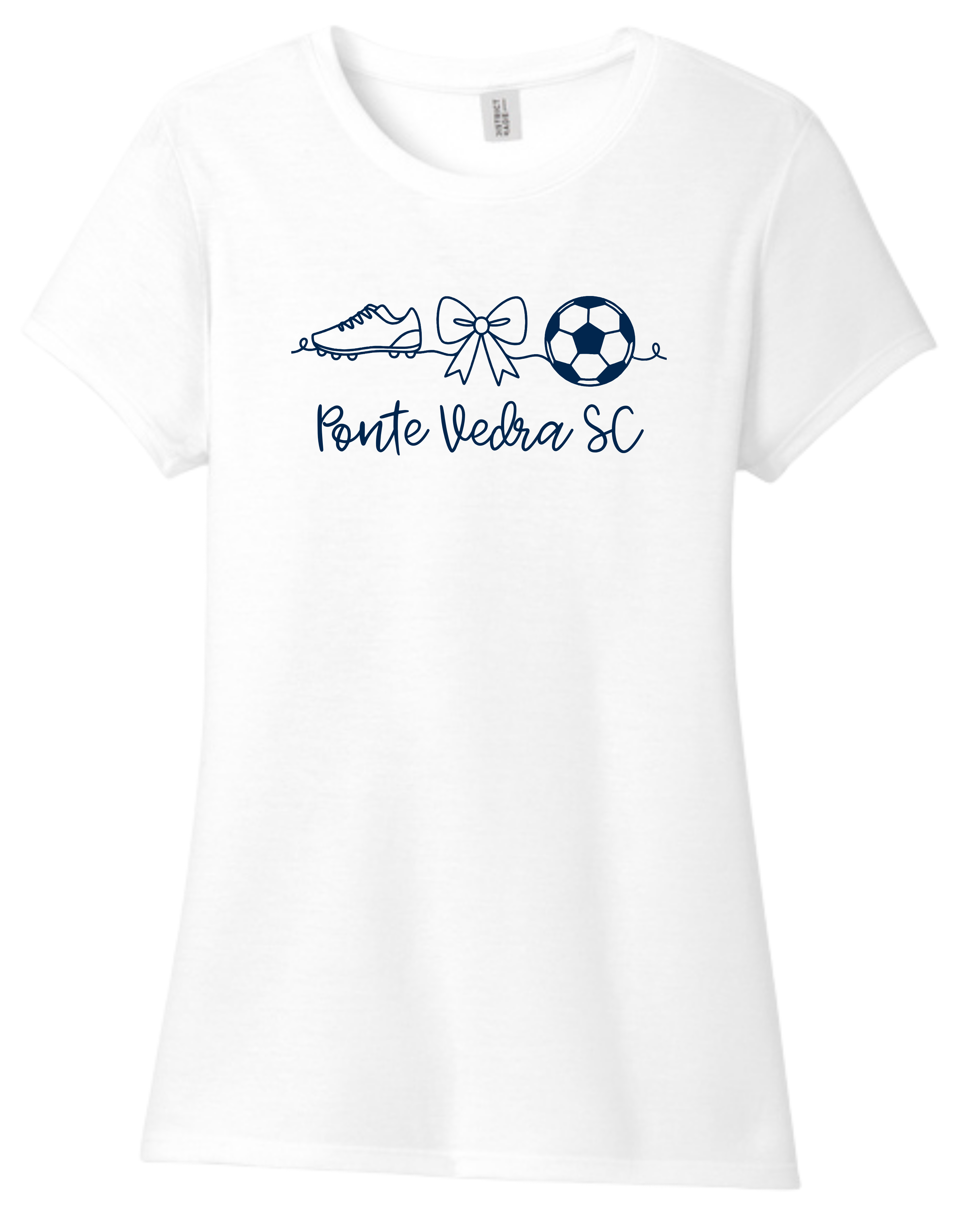 District TriBlend Womens Tee - White