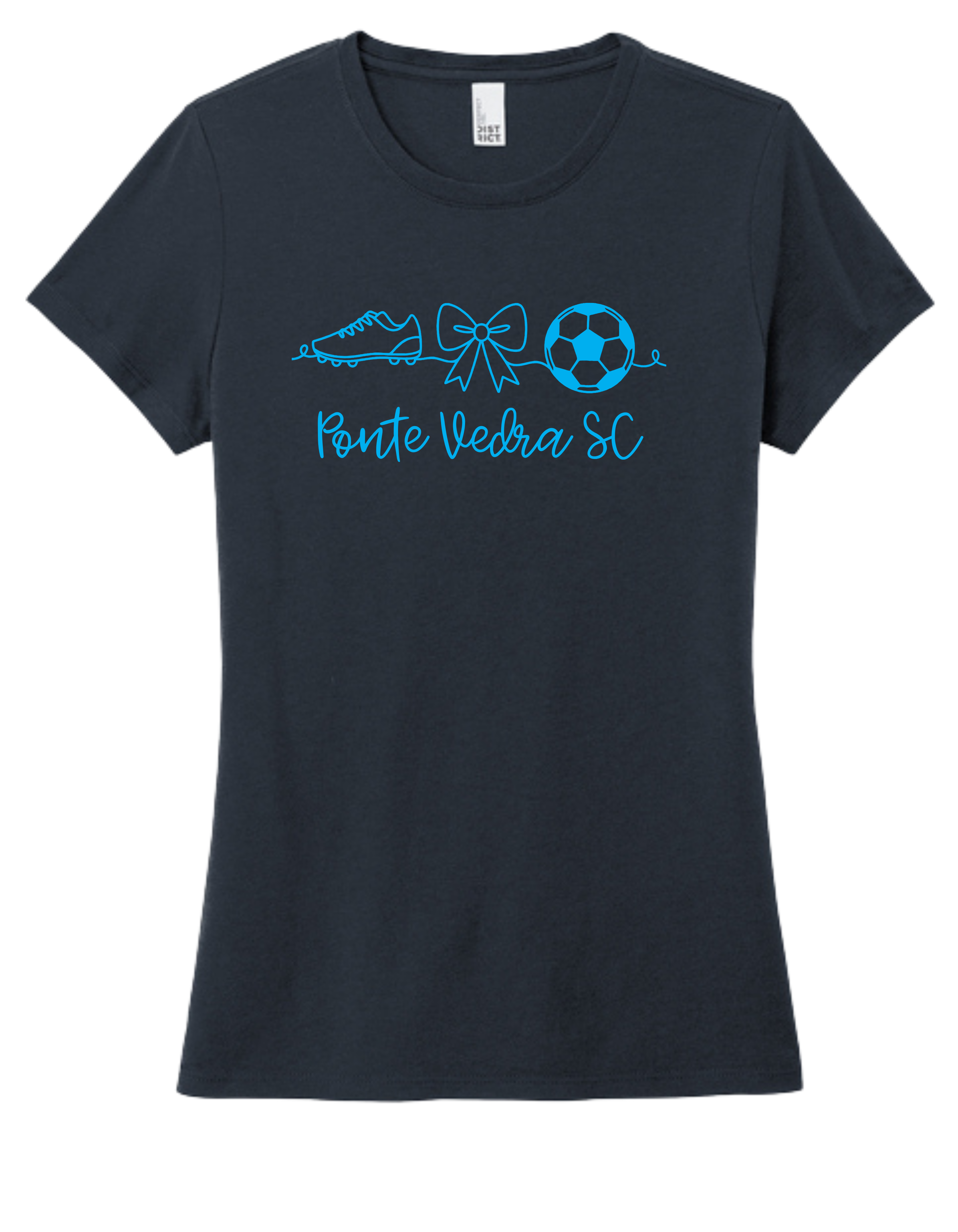 District TriBlend Womens Tee - New Navy