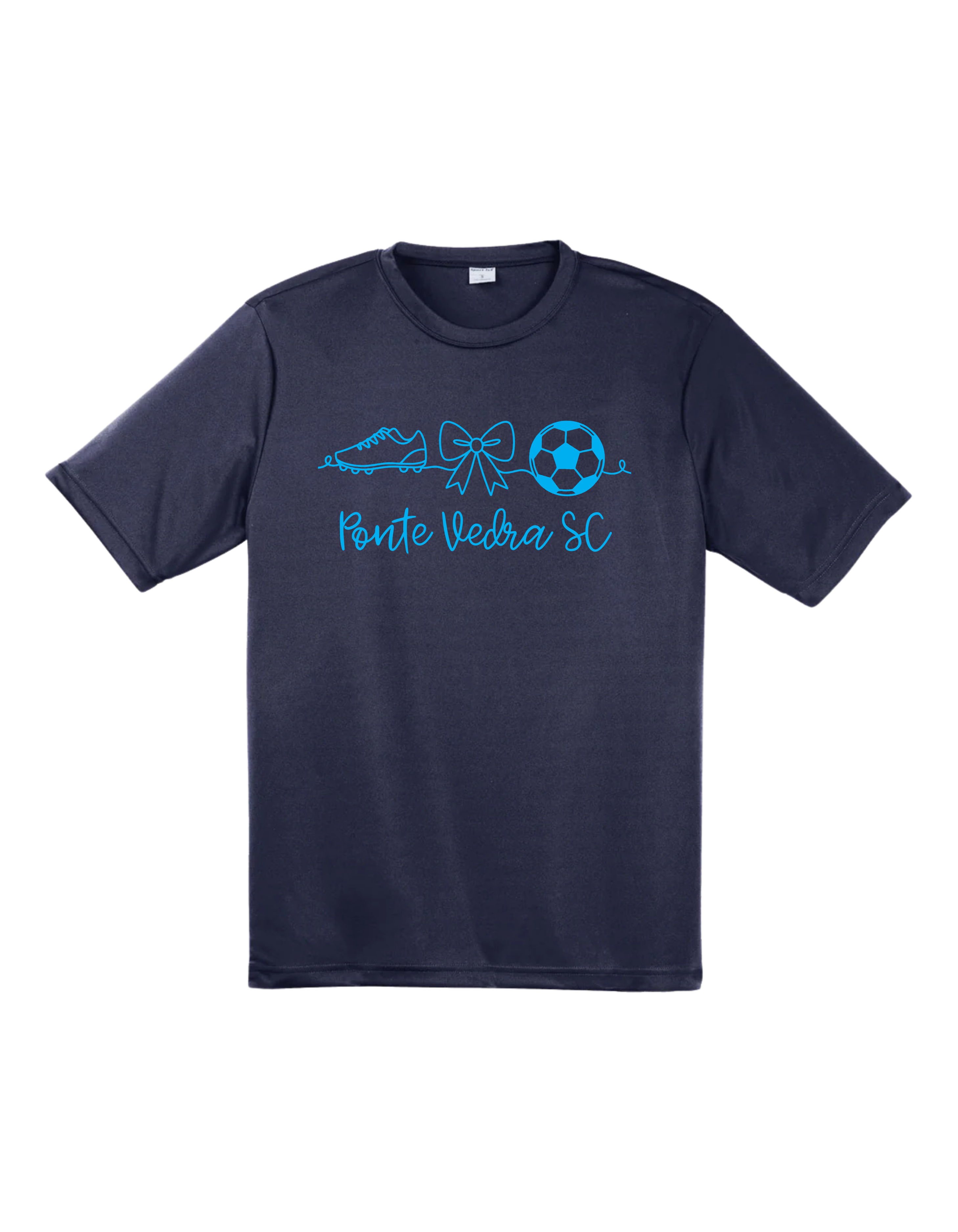 SportTek Moisture Wick Unixex Tee - Navy