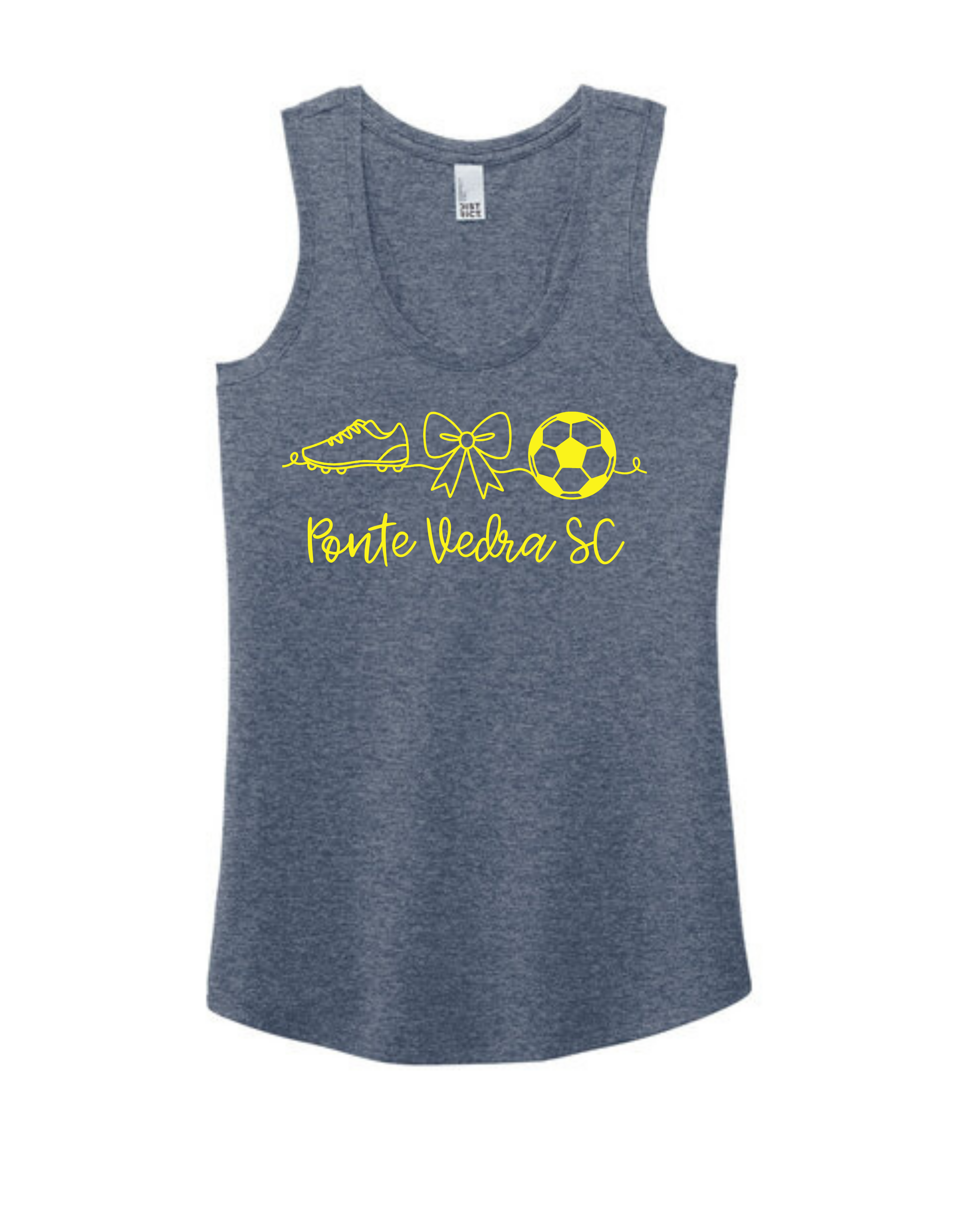 District TriBlend Racerback Tank - Navy Frost