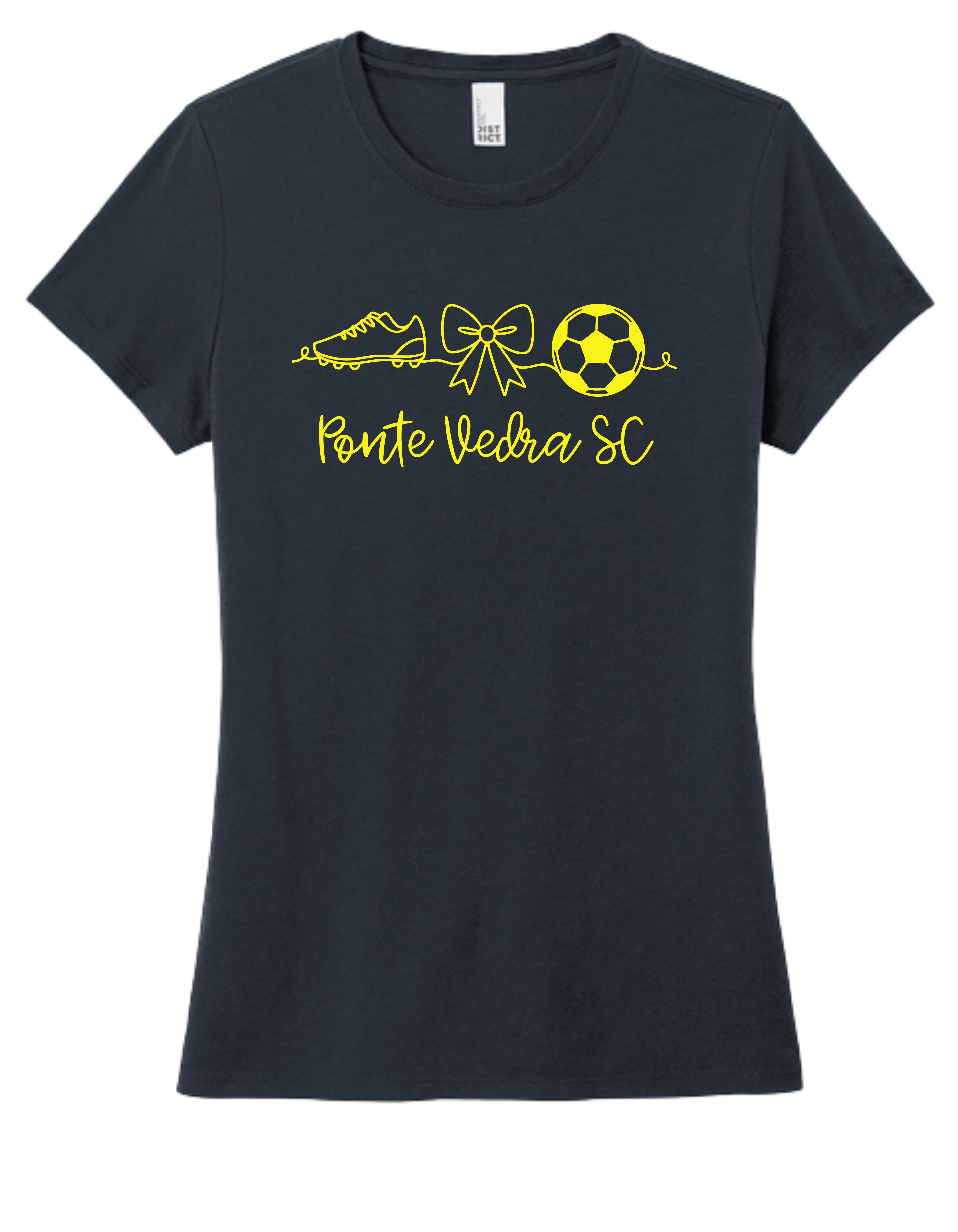 District TriBlend Womens Tee - New Navy