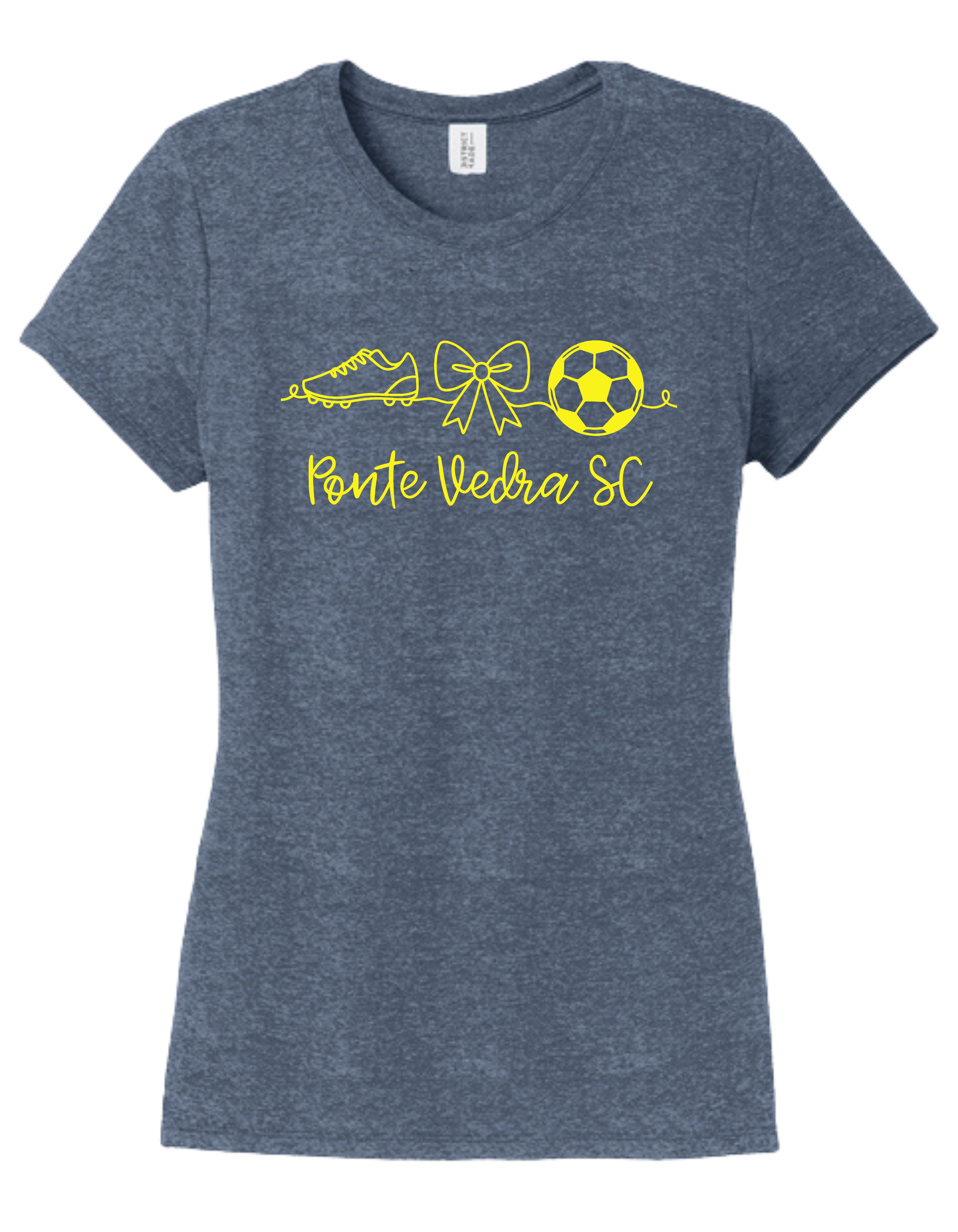 District TriBlend Womens Tee - Navy Frost