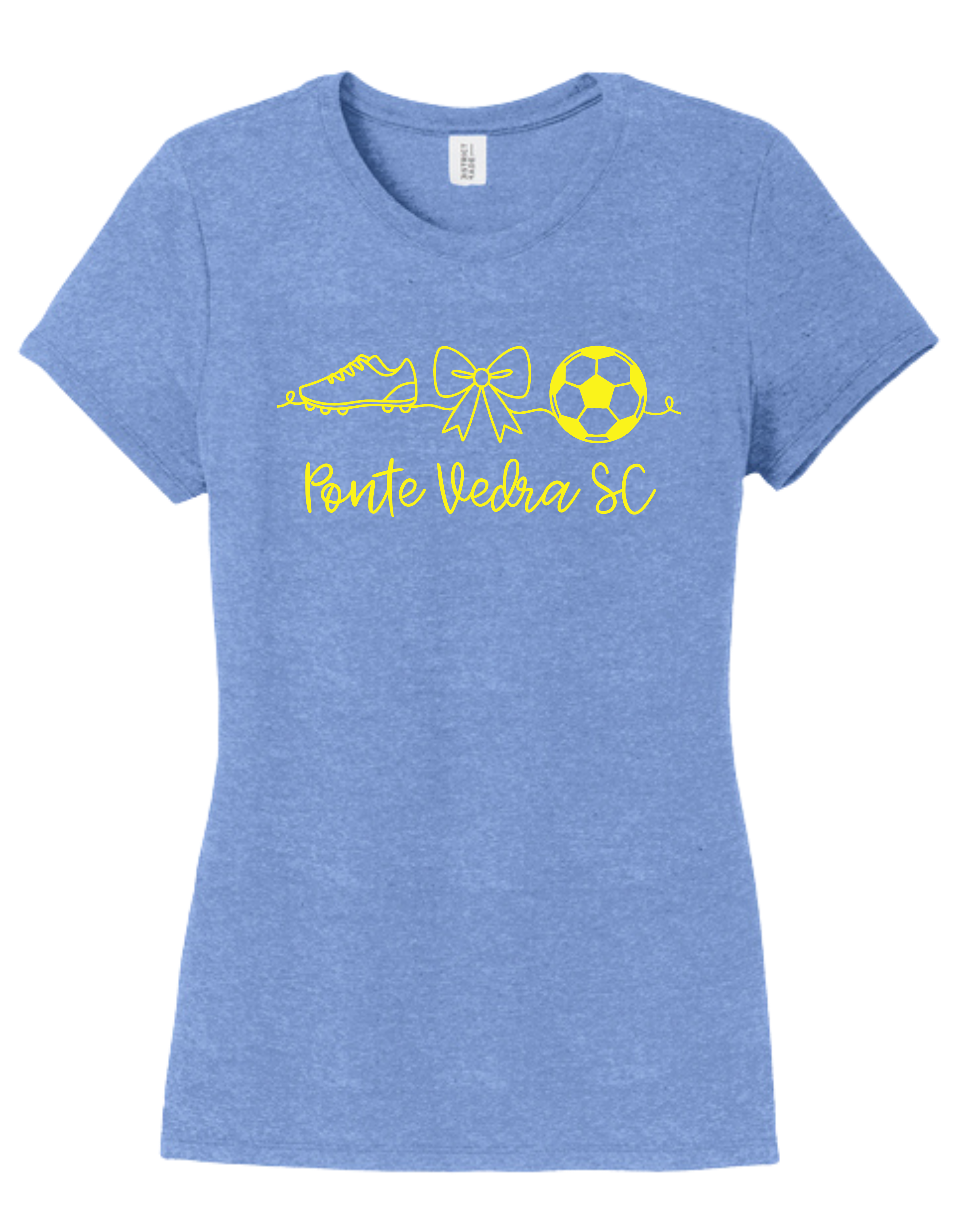 District TriBlend Womens Tee - Maritime Frost