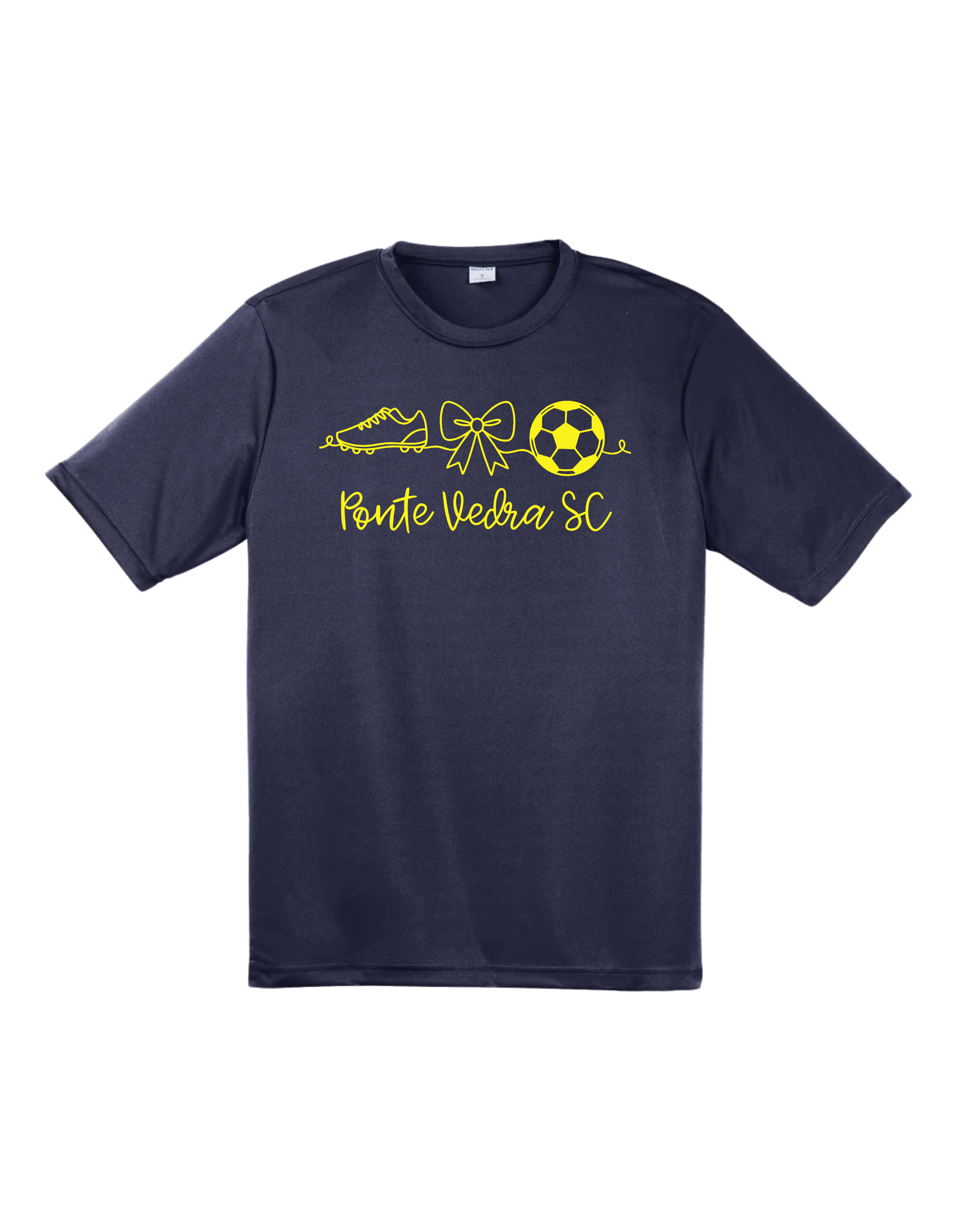 SportTek Moisture Wick Unixex Tee - Navy