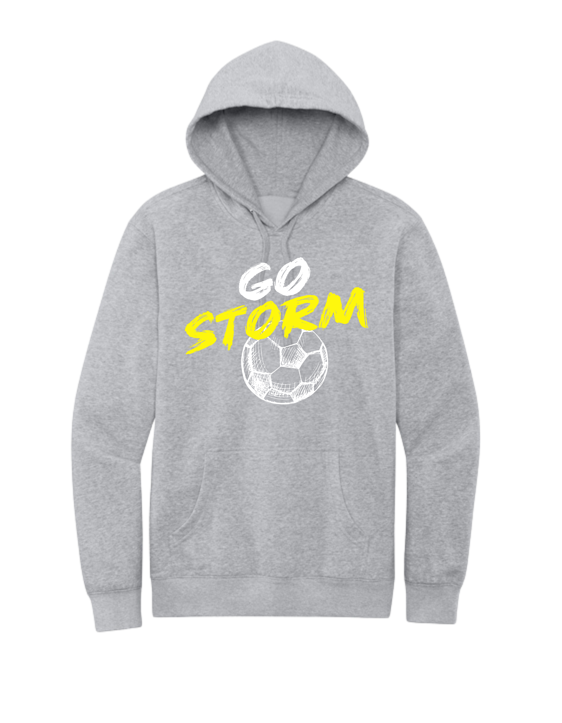 District Fleece Unisex Hoodie - LIght Heather Grey