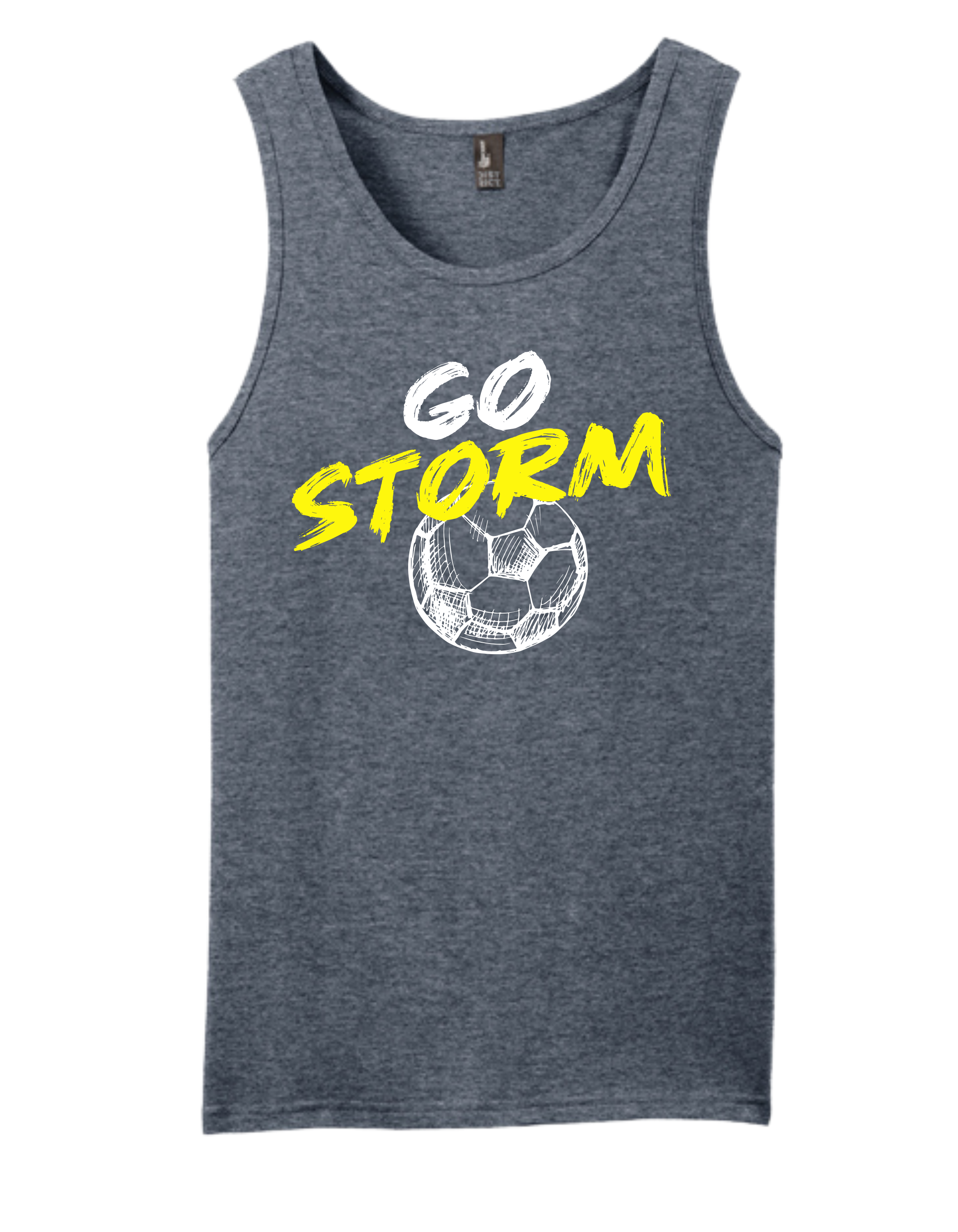 District Mens Tank - Heathered Navy