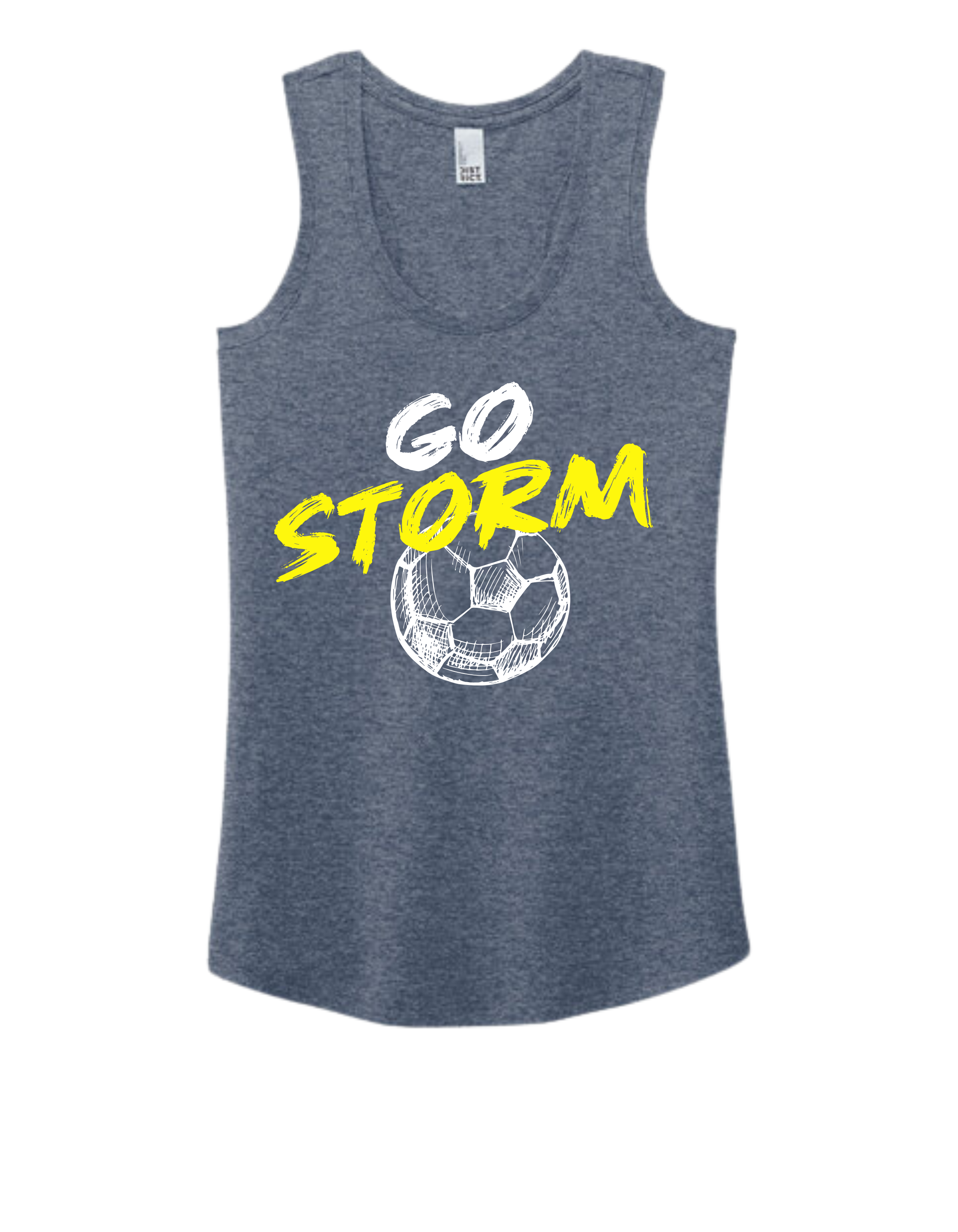 District TriBlend Racerback Tank - Navy Frost