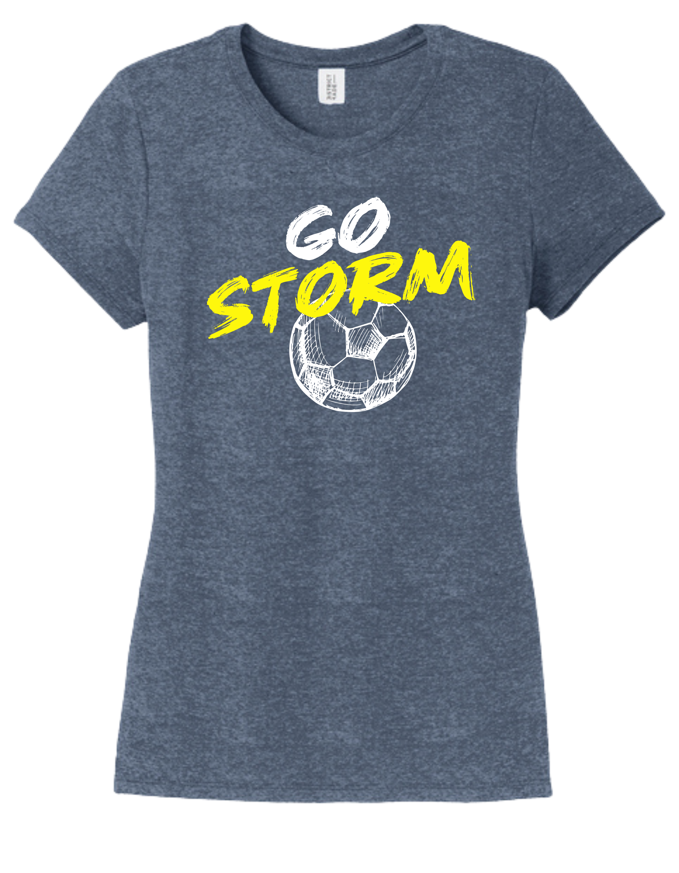 District TriBlend Womens Tee - Navy Frost