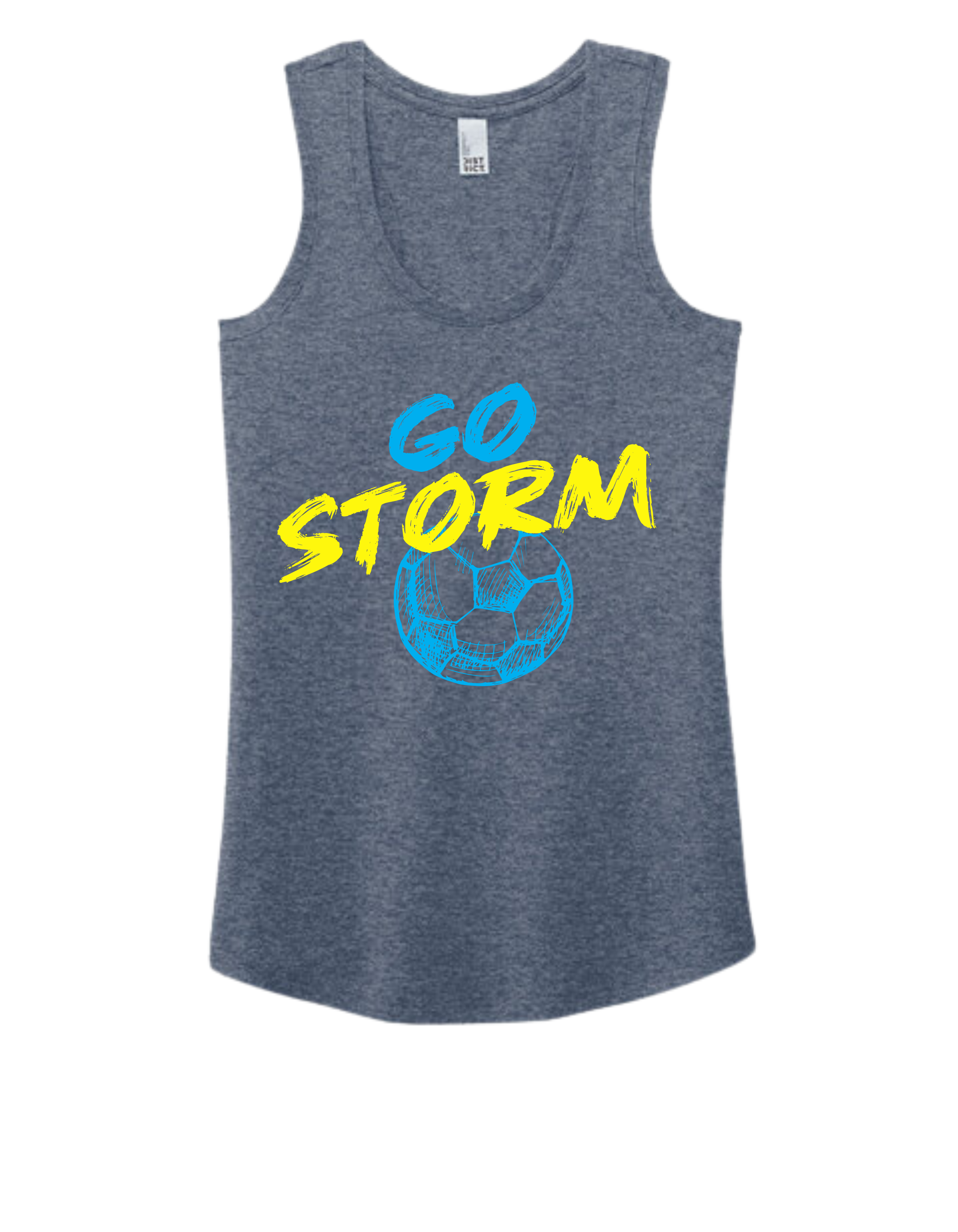 District TriBlend Racerback Tank - Navy Frost