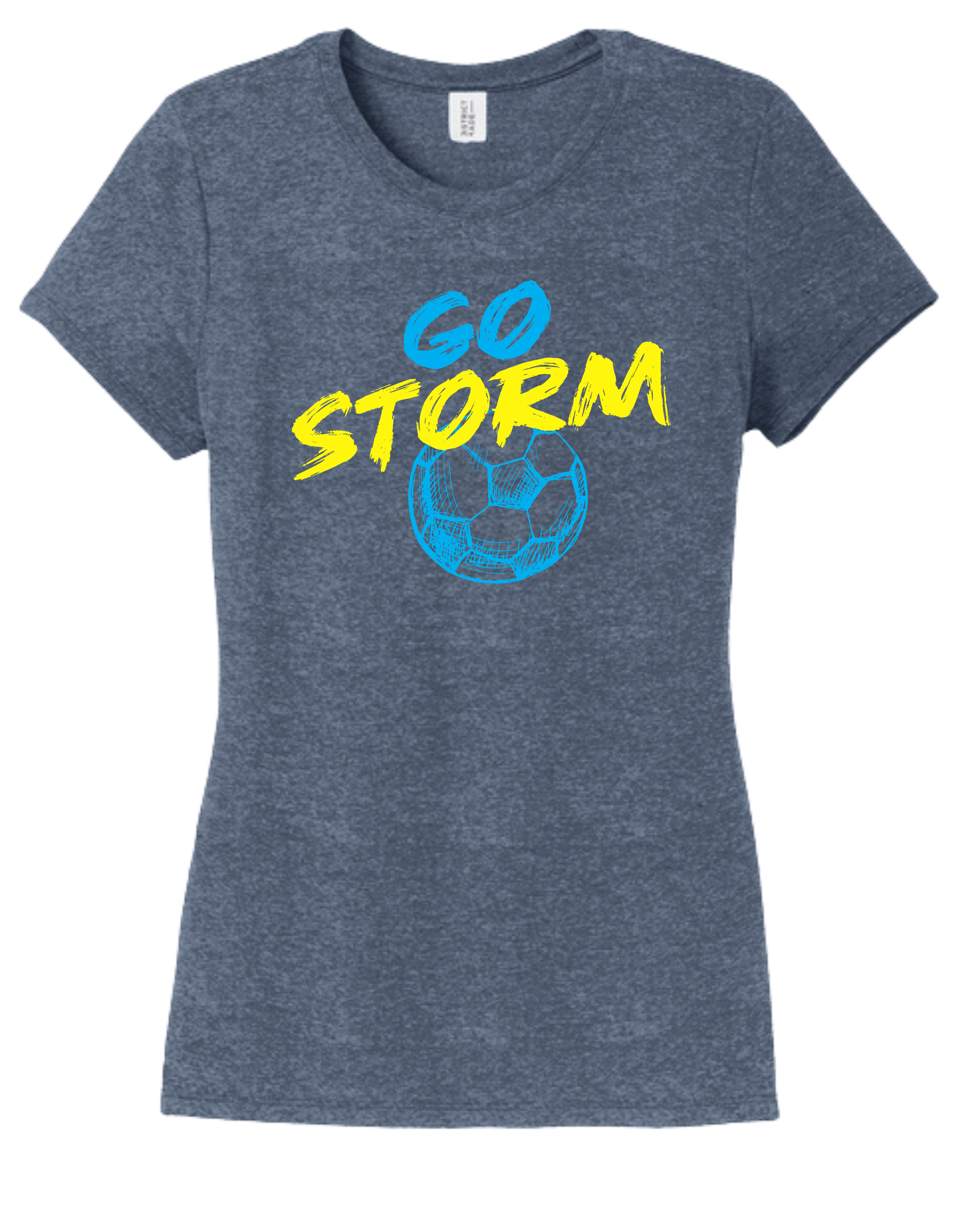 District TriBlend Womens Tee - Navy Frost