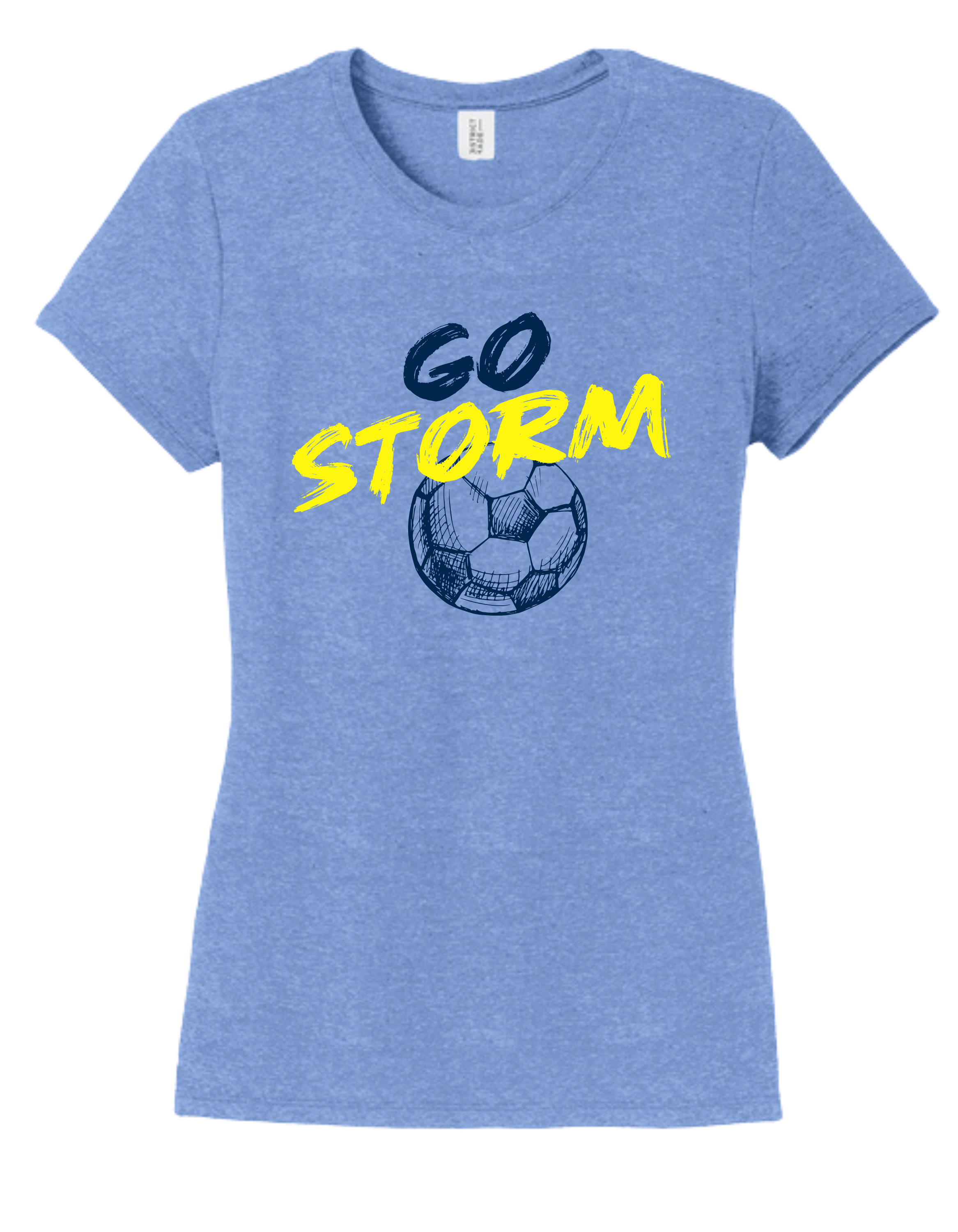 District TriBlend Womens Tee - Maritime Frost