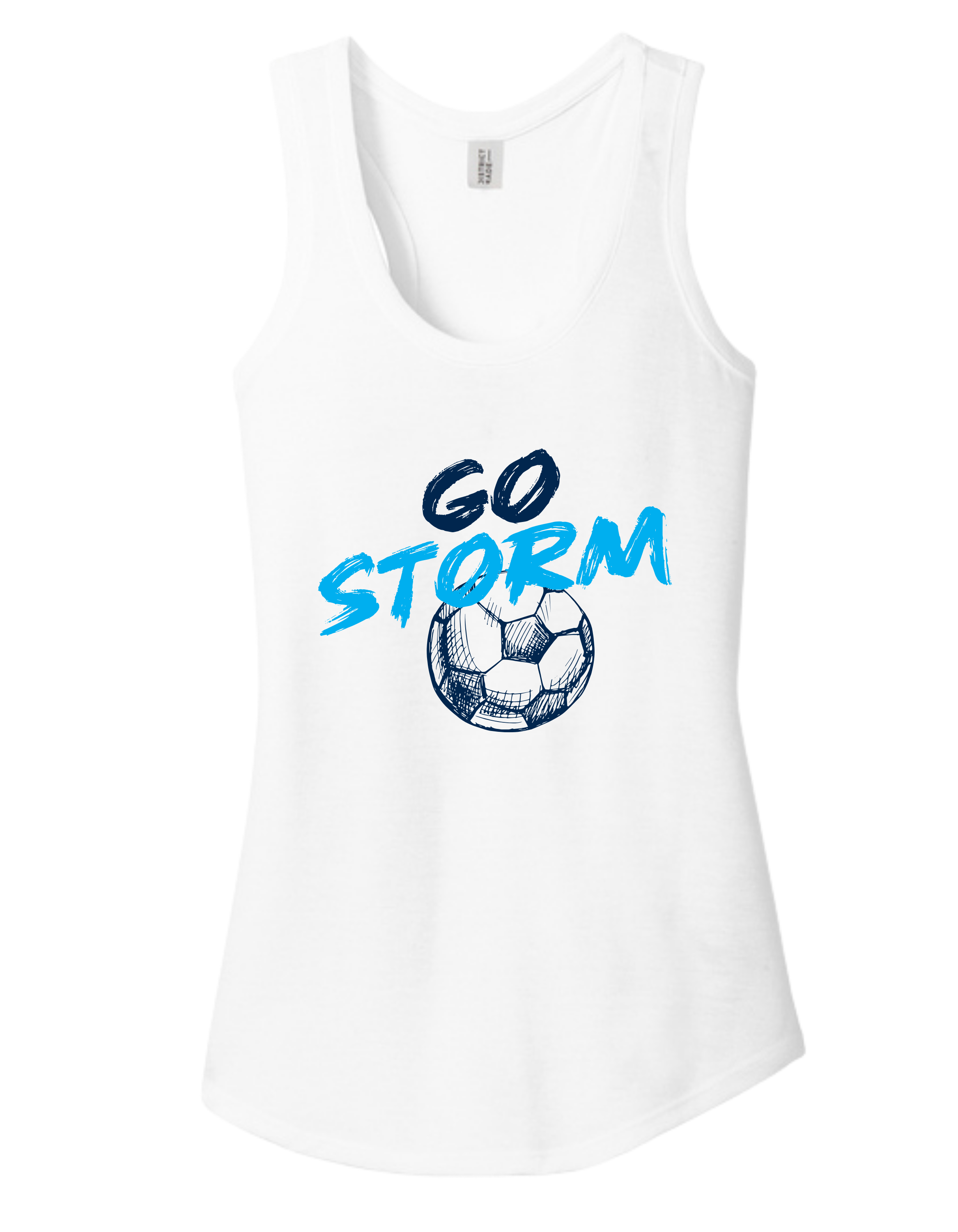 District TriBlend Racerback Tank - White
