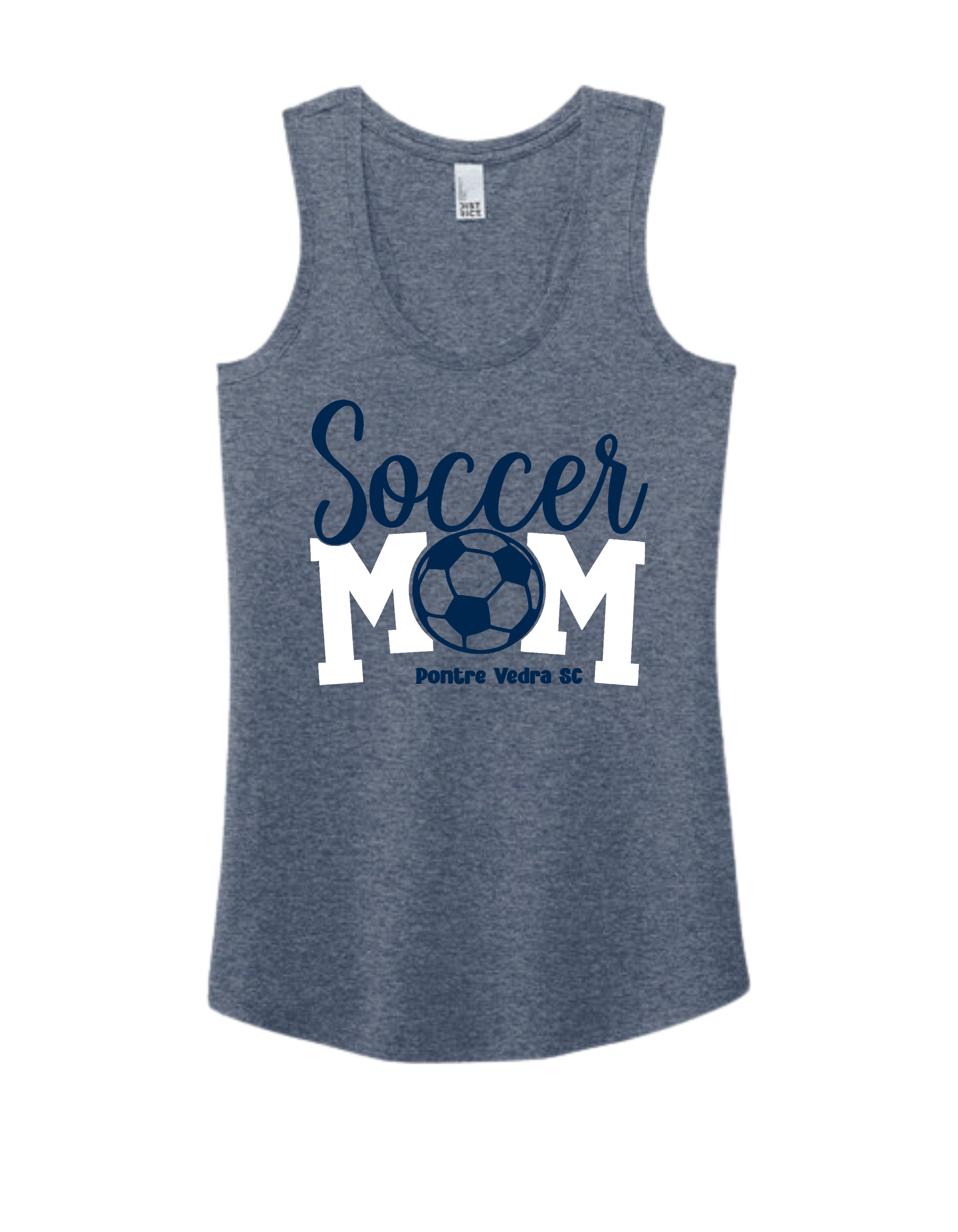 District TriBlend Racerback Tank - Navy Frost