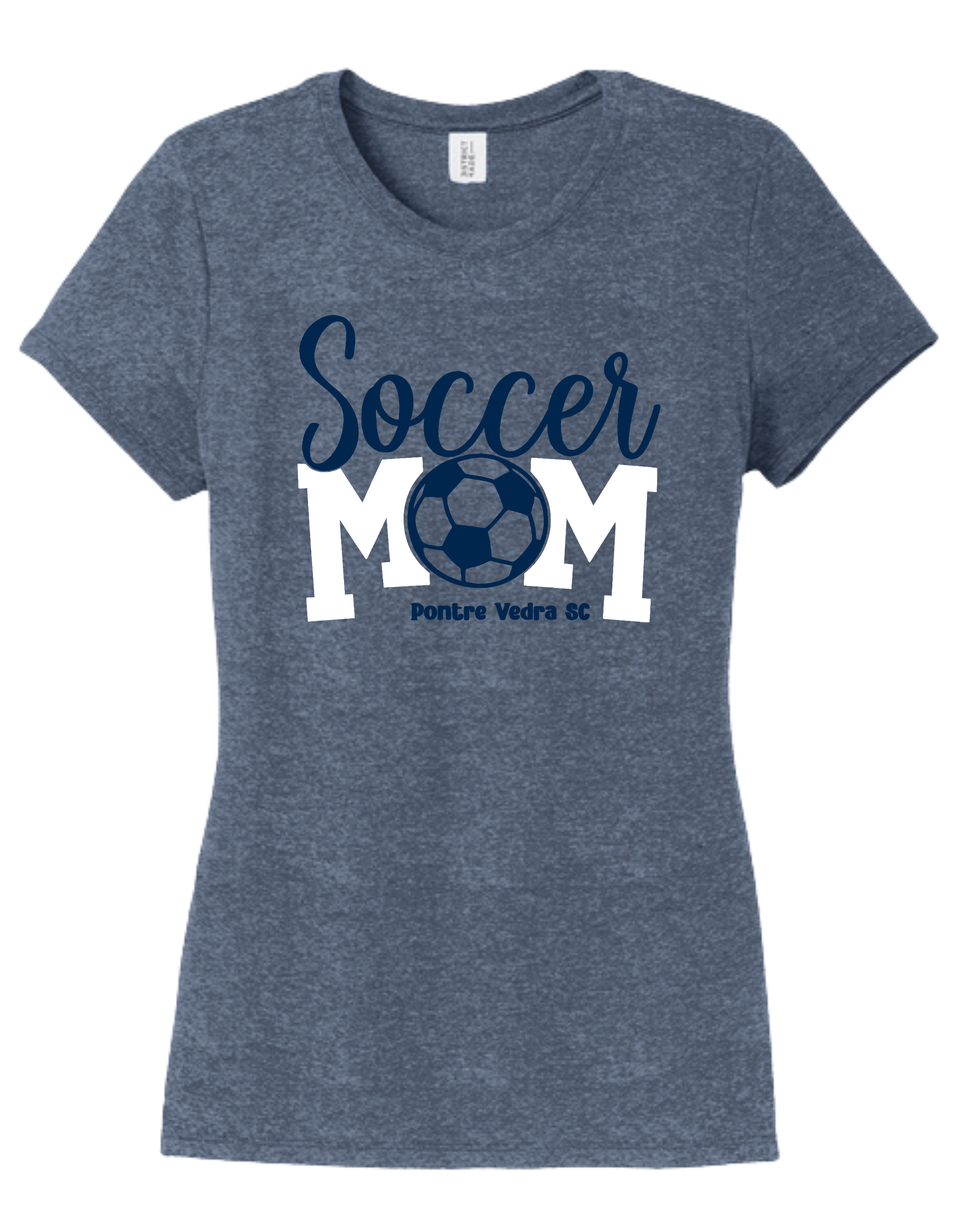 District TriBlend Womens Tee - Navy Frost